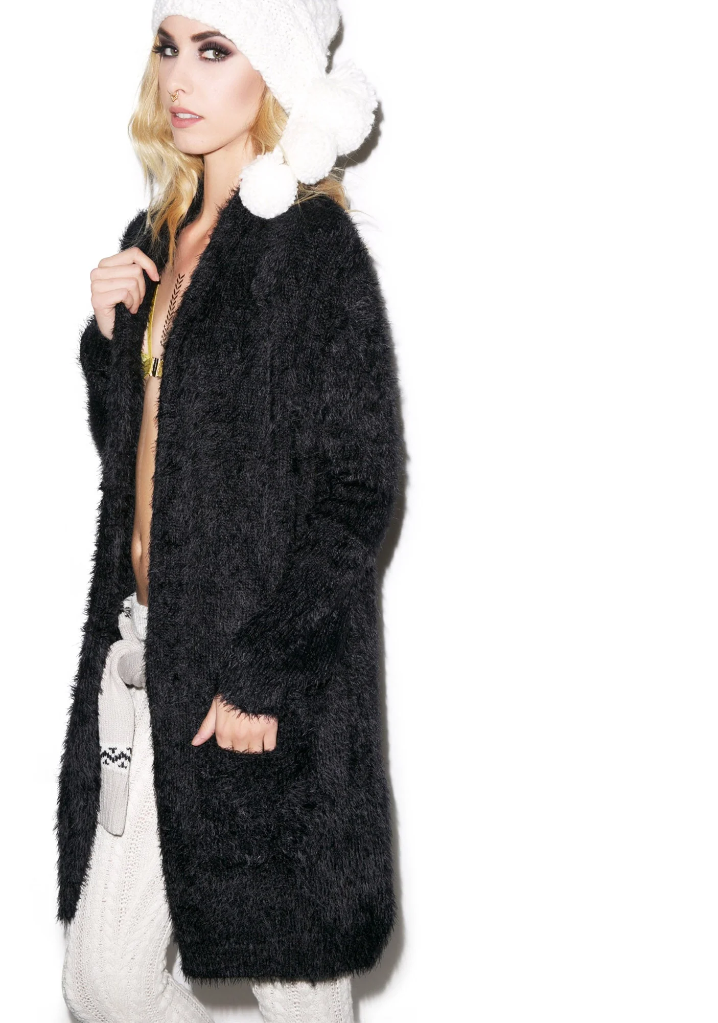 Blizzard Cardigan - Light Purple - Image 4