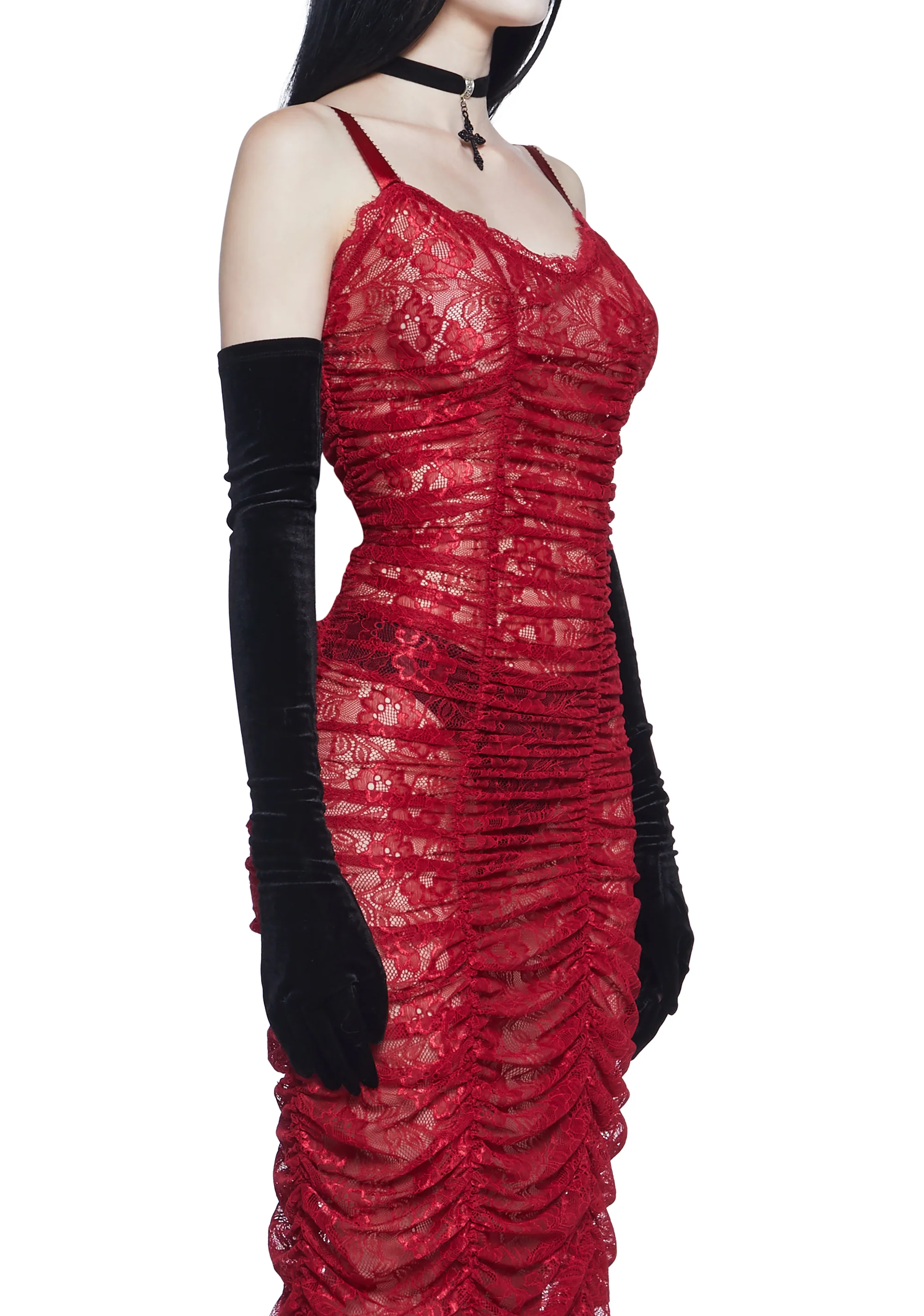 Blood Sucker Maiden Lace Maxi Dress - Image 2