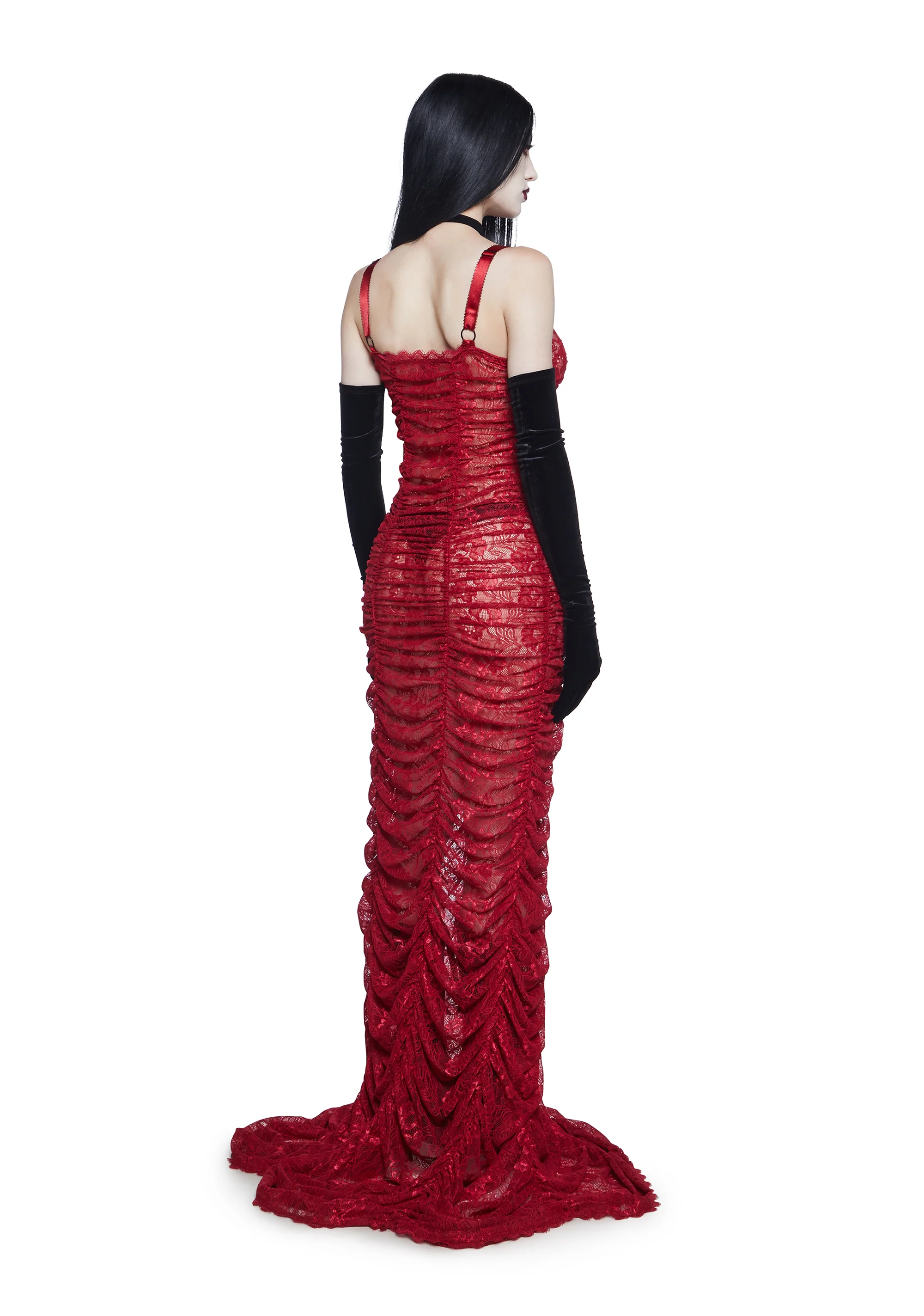 Blood Sucker Maiden Lace Maxi Dress - Image 4