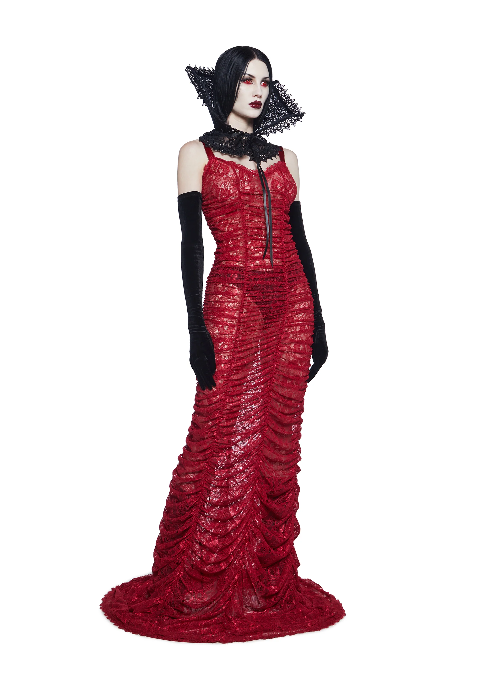 Blood Sucker Maiden Lace Maxi Dress - Image 5