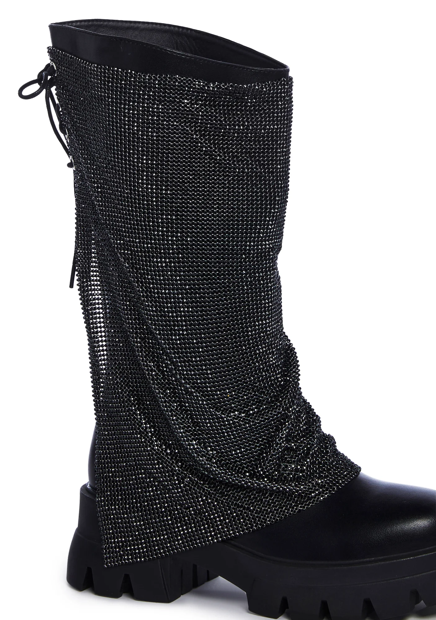 Bloomfield Chainmail Ankle Boots - Black - Image 2