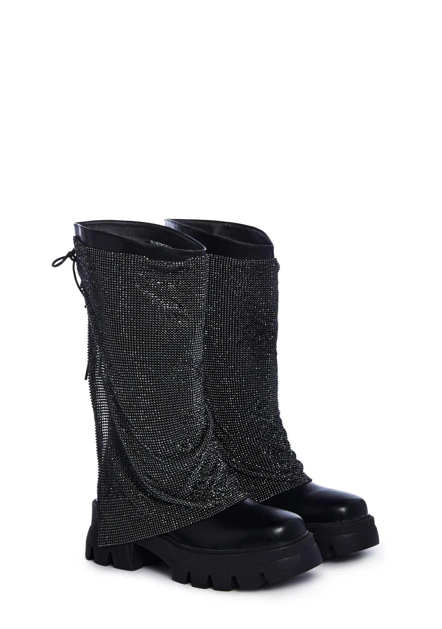 Bloomfield Chainmail Ankle Boots - Black - Image 3