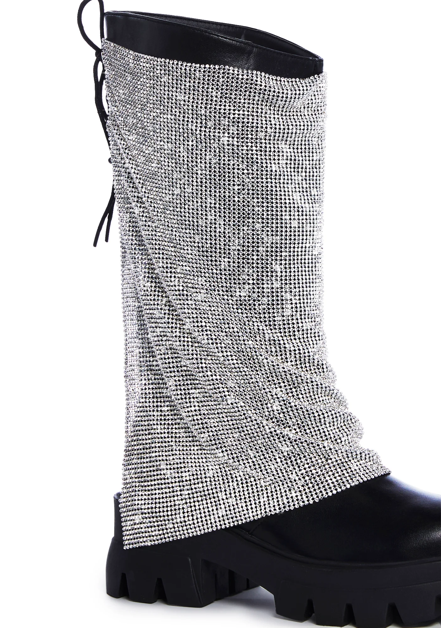 Bloomfield Chainmail Ankle Boots - Silver - Image 2