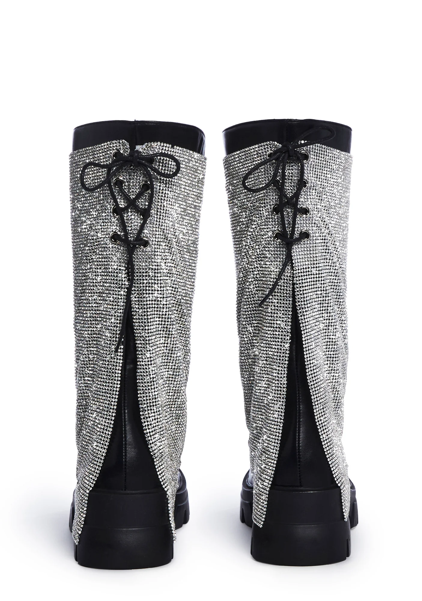 Bloomfield Chainmail Ankle Boots - Silver - Image 4
