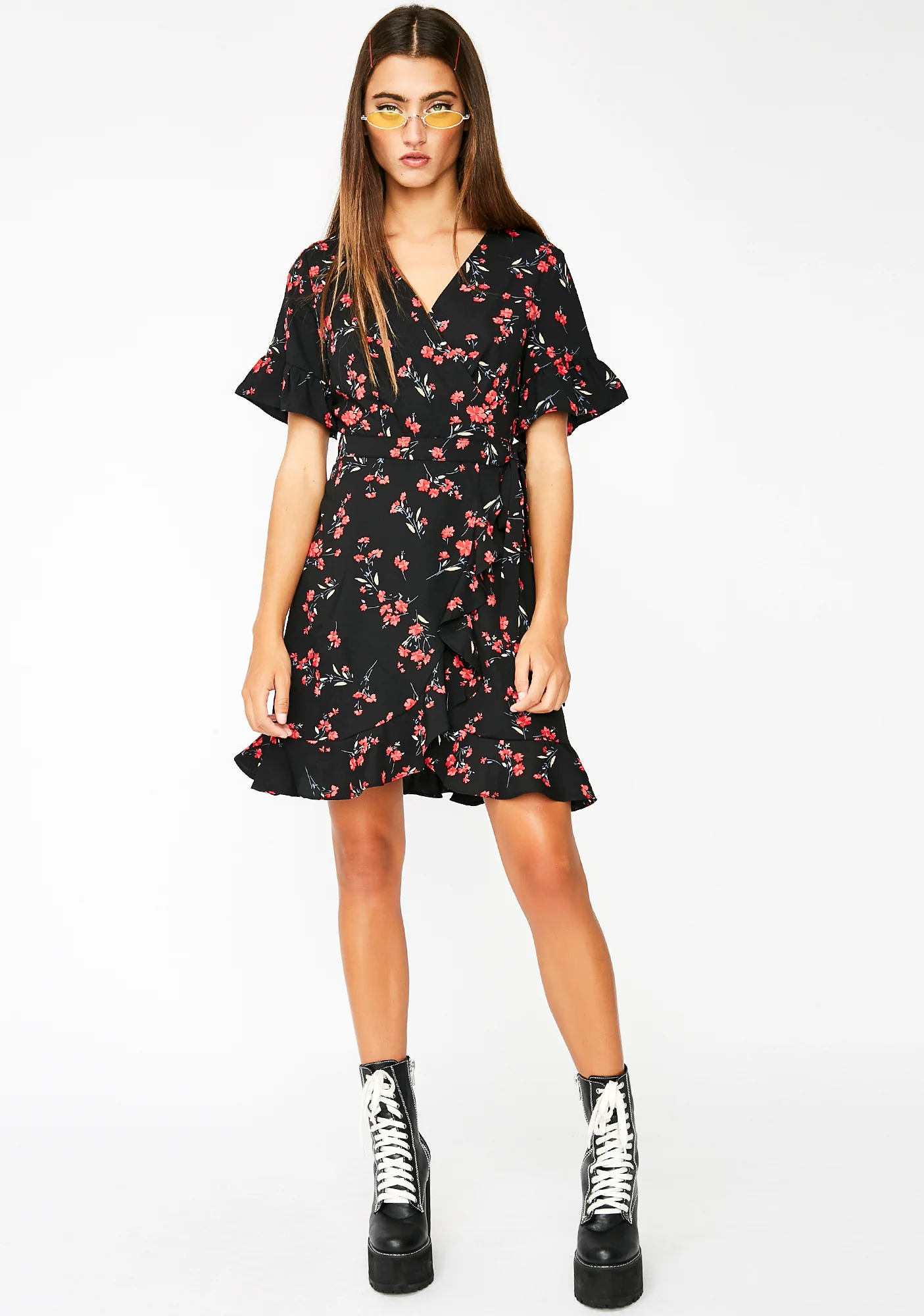 Blooming Babe Wrap Dress - Image 3