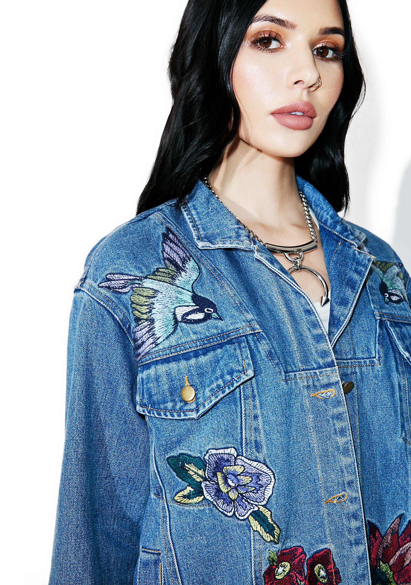 Blue Sparrow Denim Jacket - Image 2