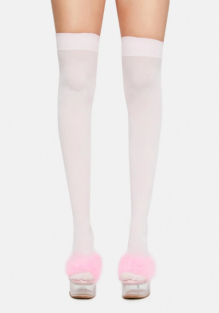 Blush Angel Of Mine Sheer Thigh Highs - Image 2