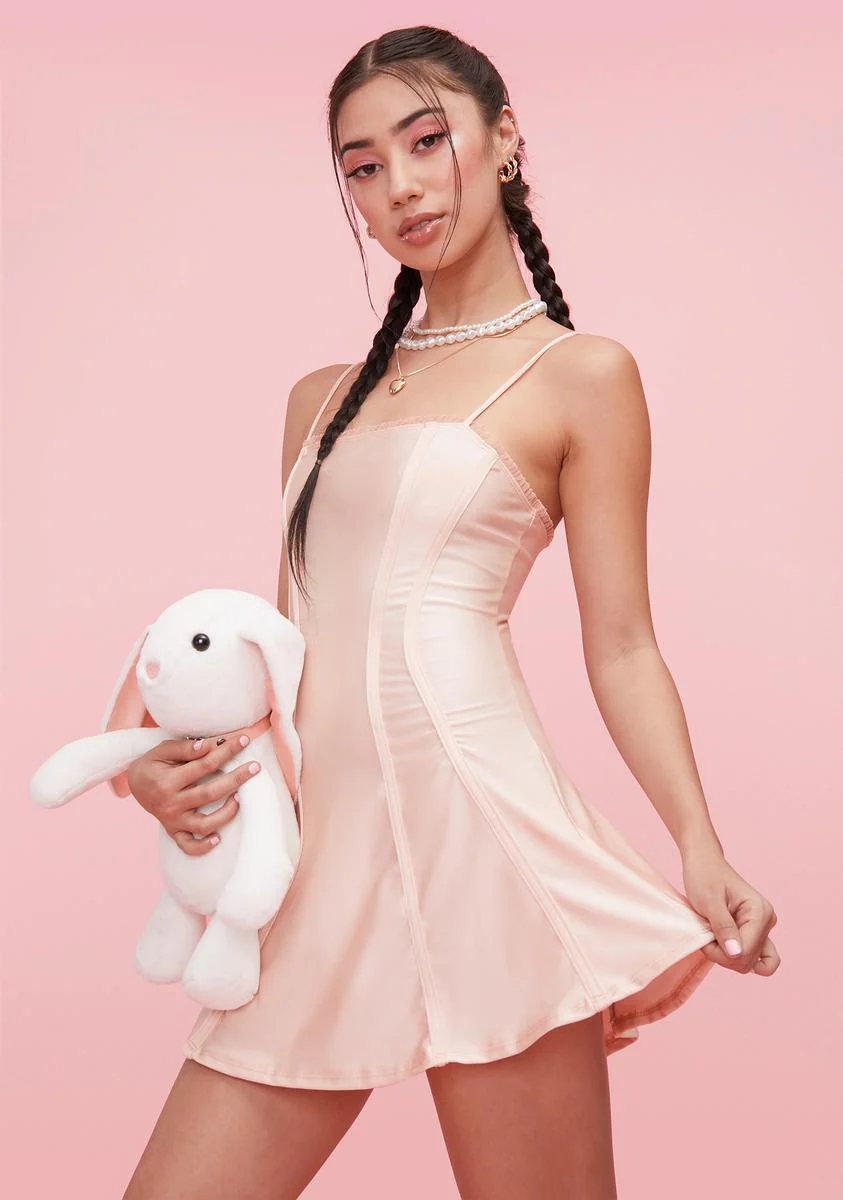 Blush Delightful Journey Satin Corset Dress - Image 2