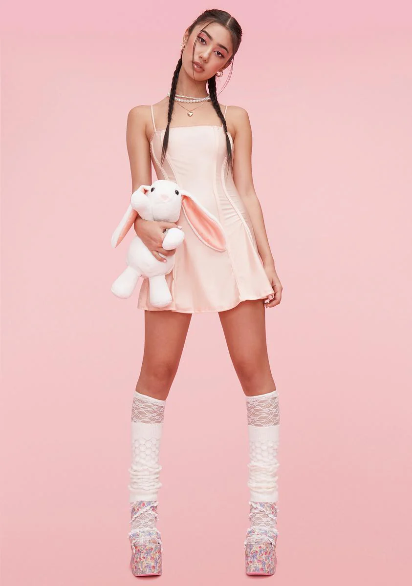 Blush Delightful Journey Satin Corset Dress - Image 3