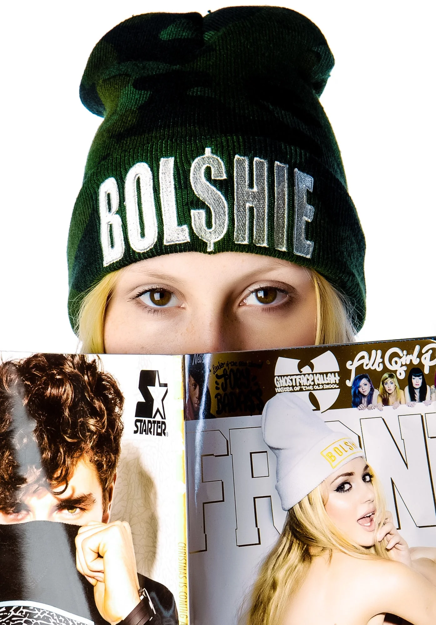 Bol$hie Logo Beanie - Black - Image 6