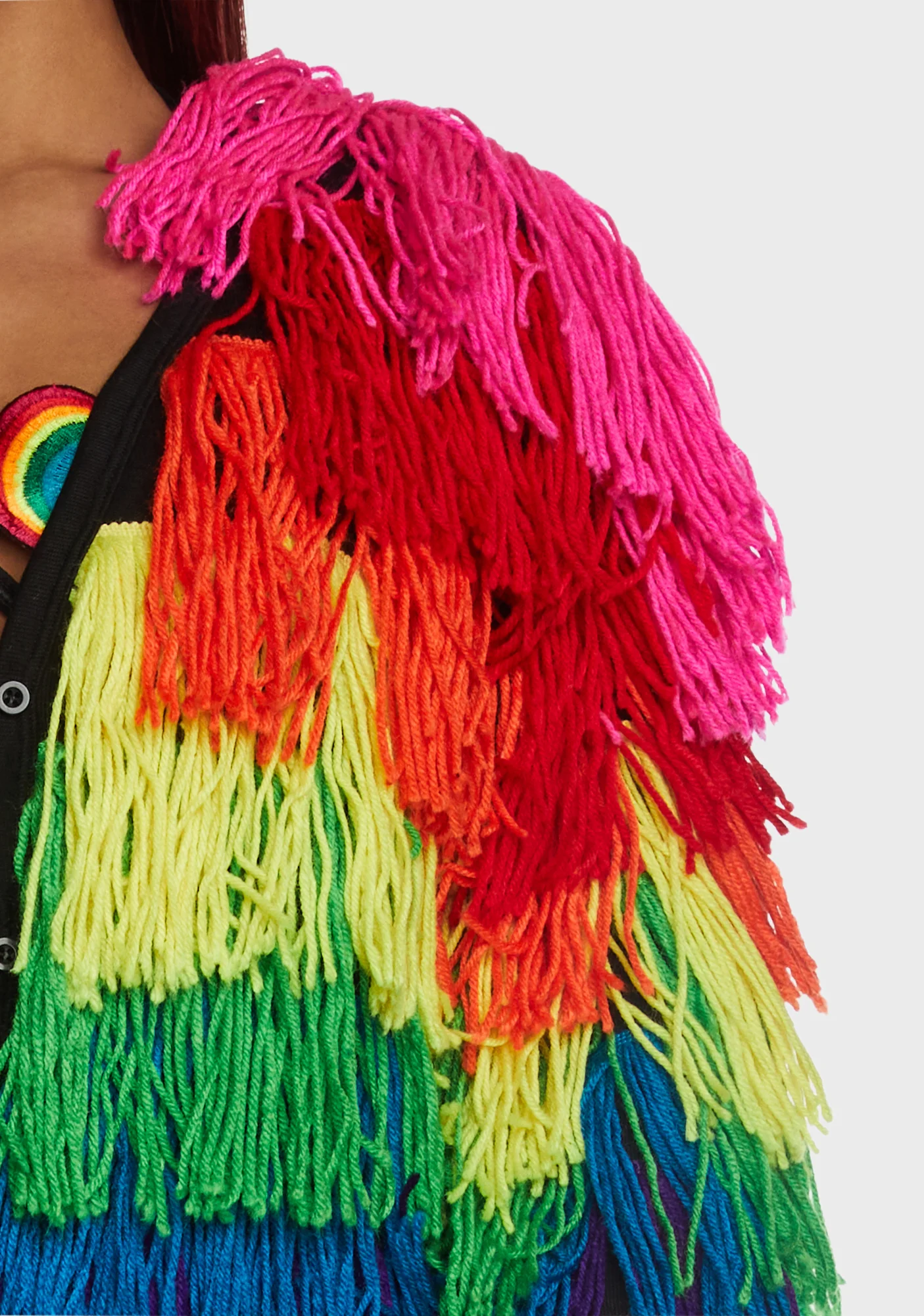 Bold N' Beautiful Fringe Cardigan - Image 2