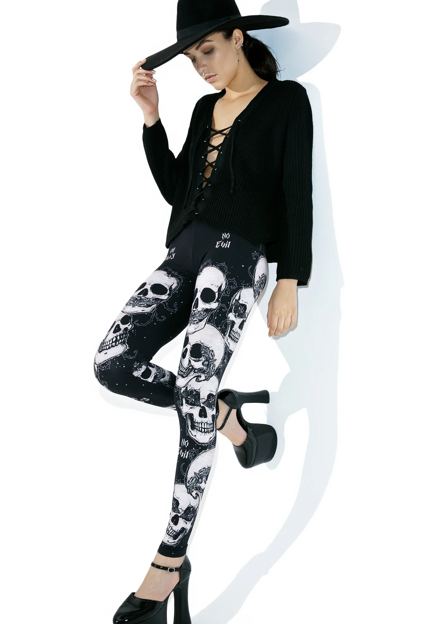 Bone Goddess Printed Leggings - Image 2