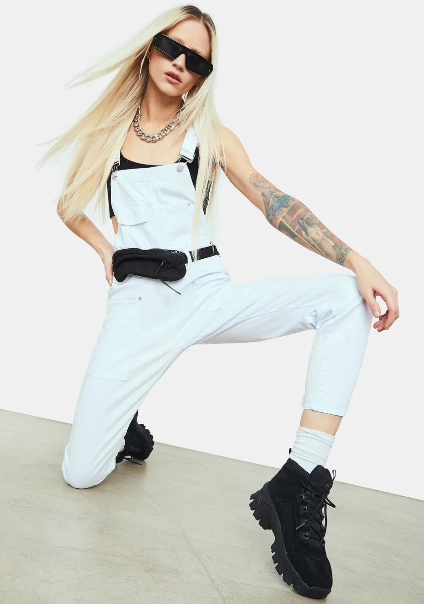 Boo She's Not Me Denim Overalls - Image 3