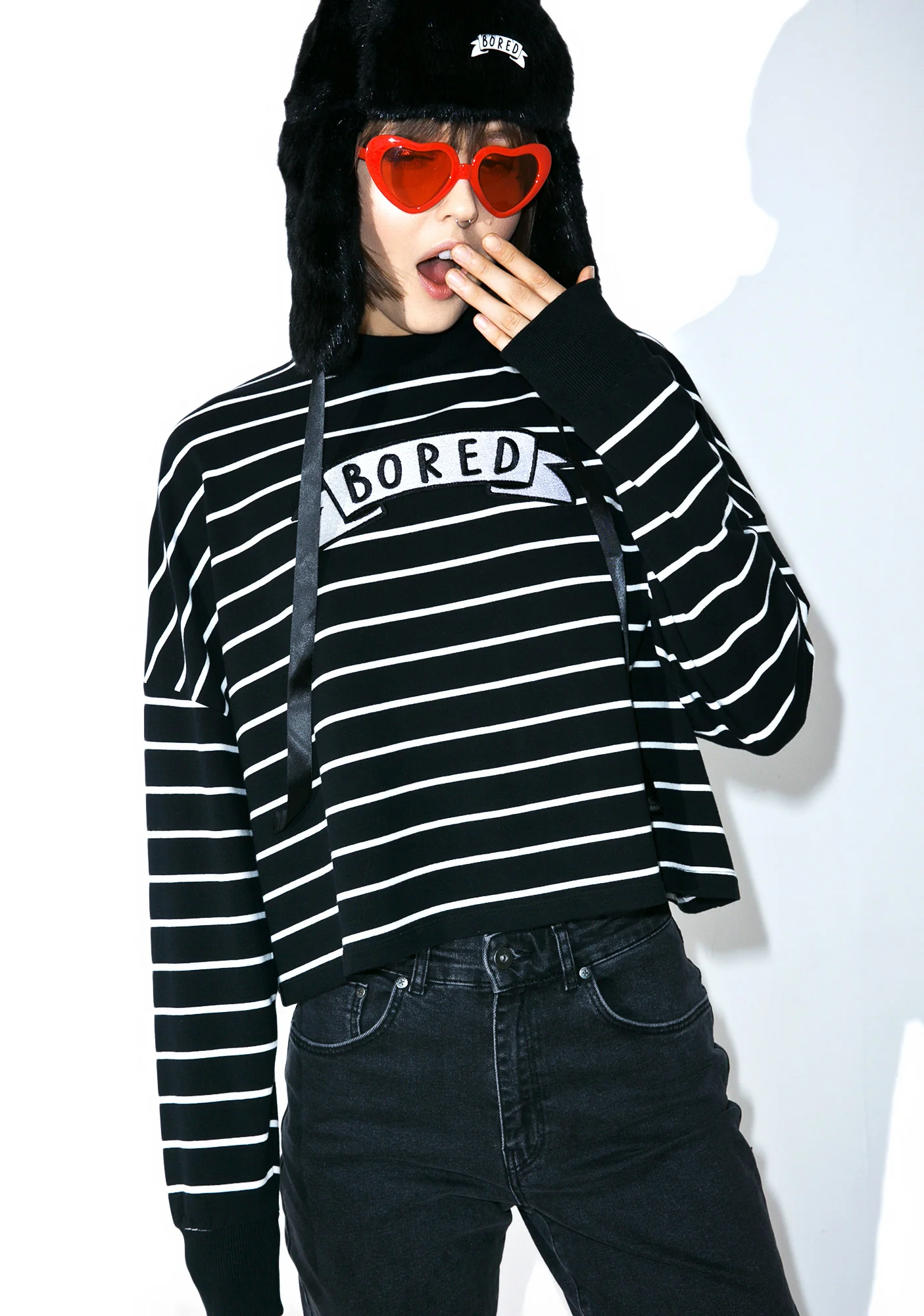 Bored Stripey Sweatshirt - Image 2