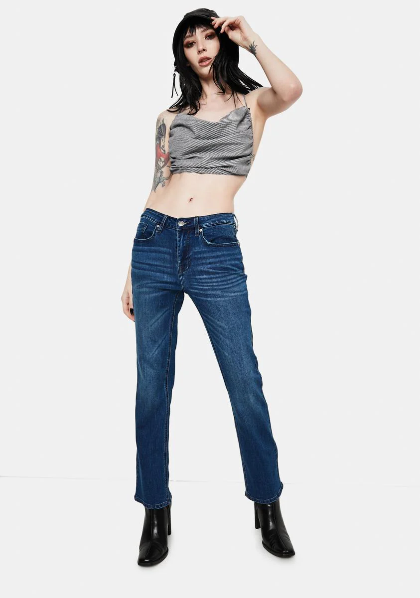 Born To Be Wild Houndstooth Crop Top - Image 3