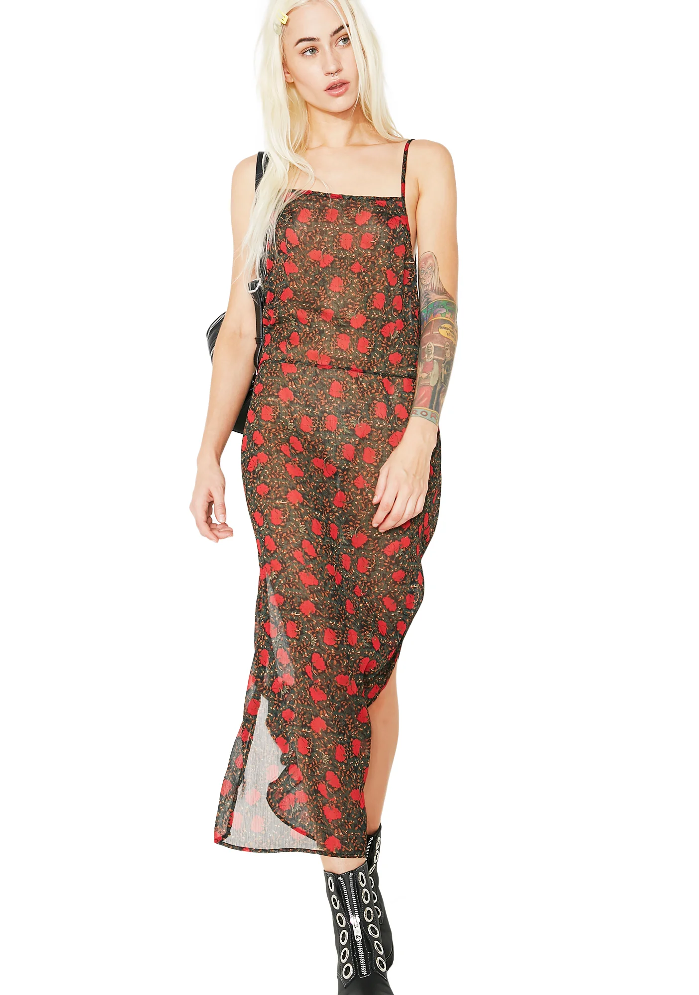 Bouquet Baby Sheer Maxi Dress - Image 2