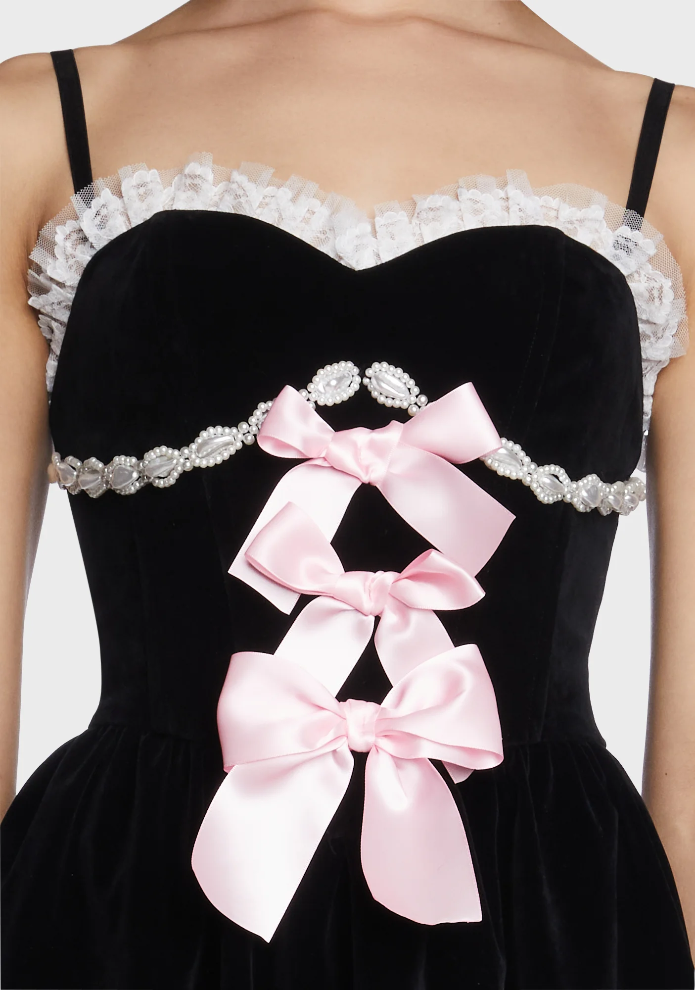 Bow Strapless Dress - Image 2