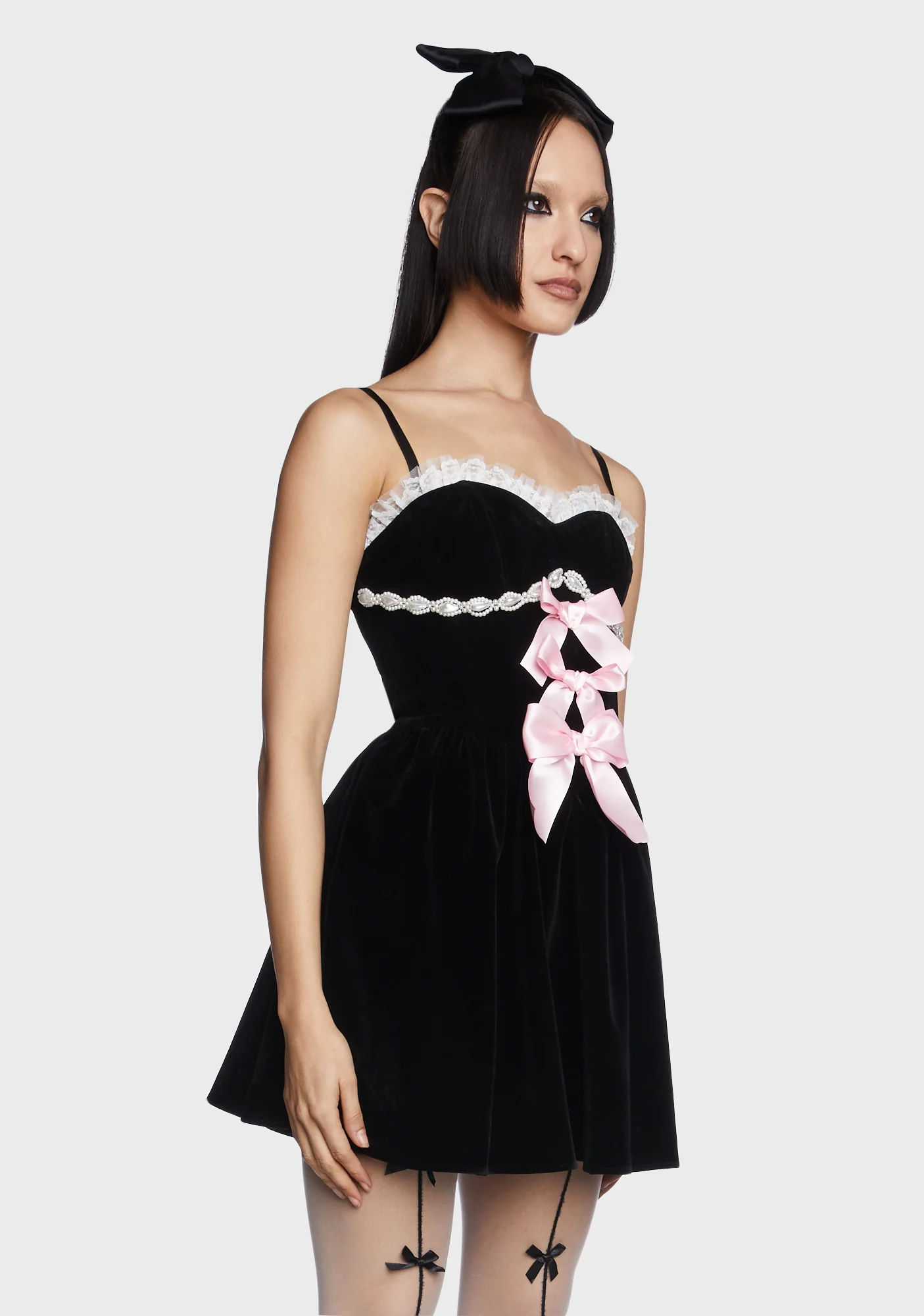Bow Strapless Dress - Image 3