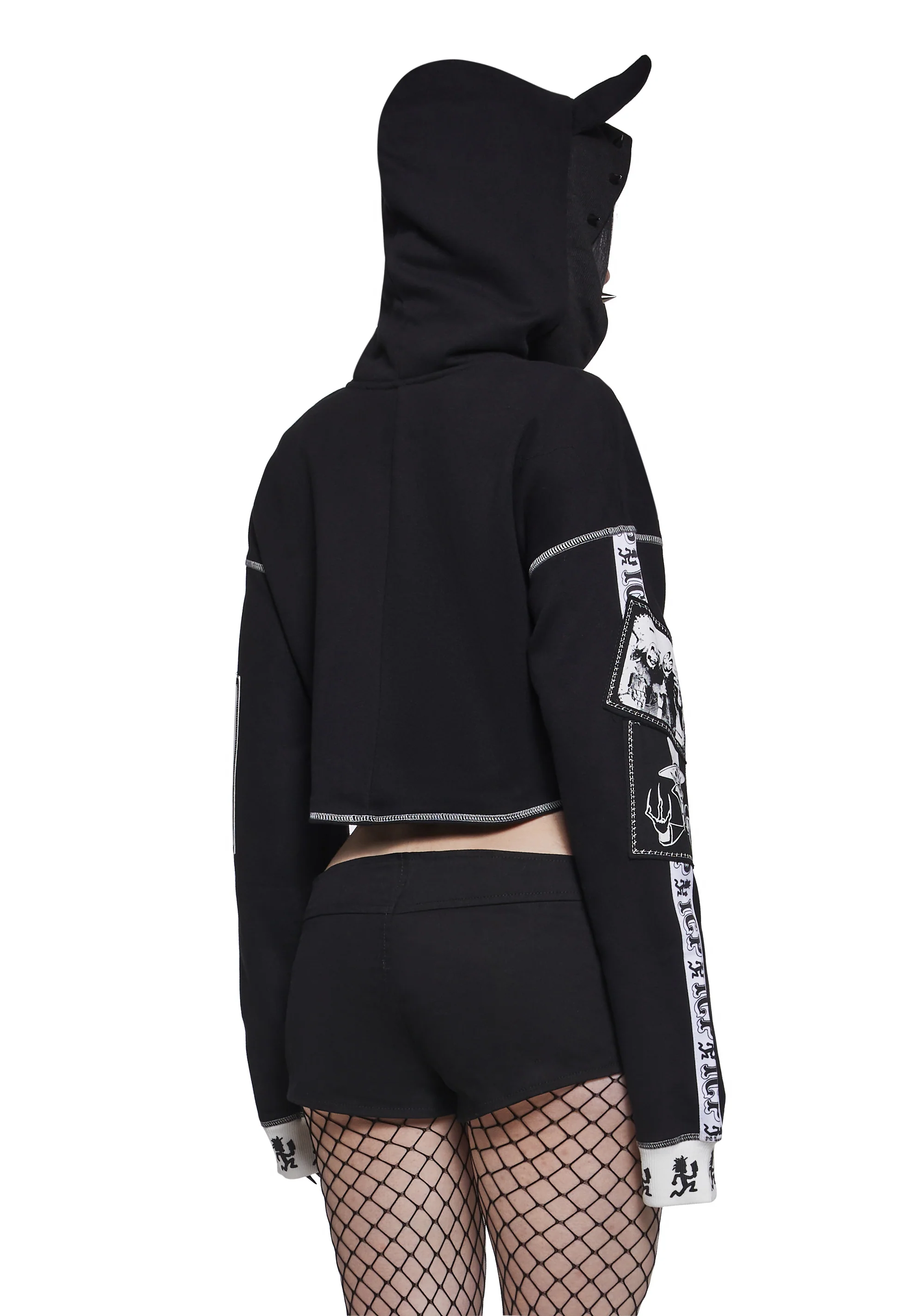 Boogie Woogie Wu Cropped Hoodie - Image 4