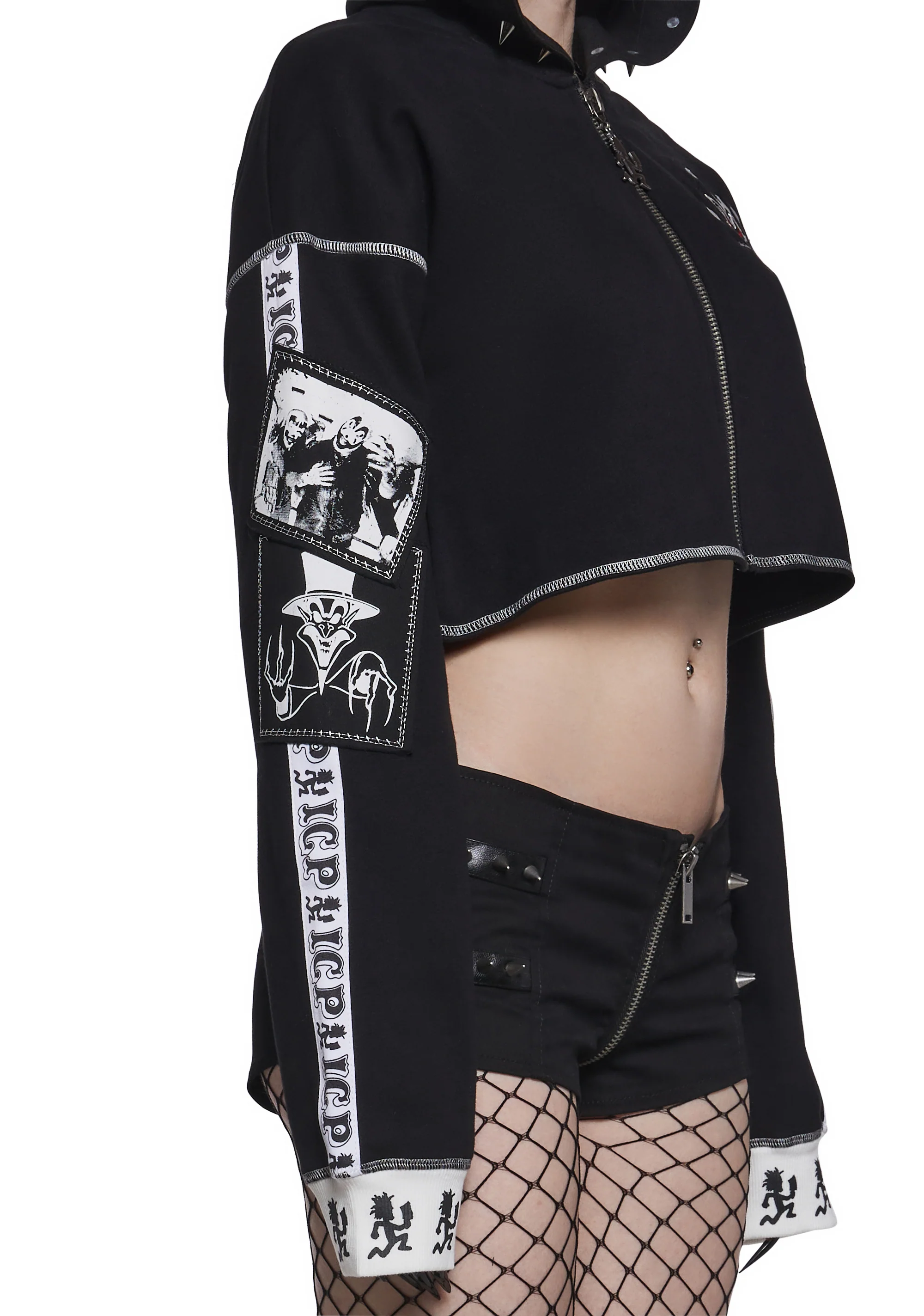 Boogie Woogie Wu Cropped Hoodie - Image 7