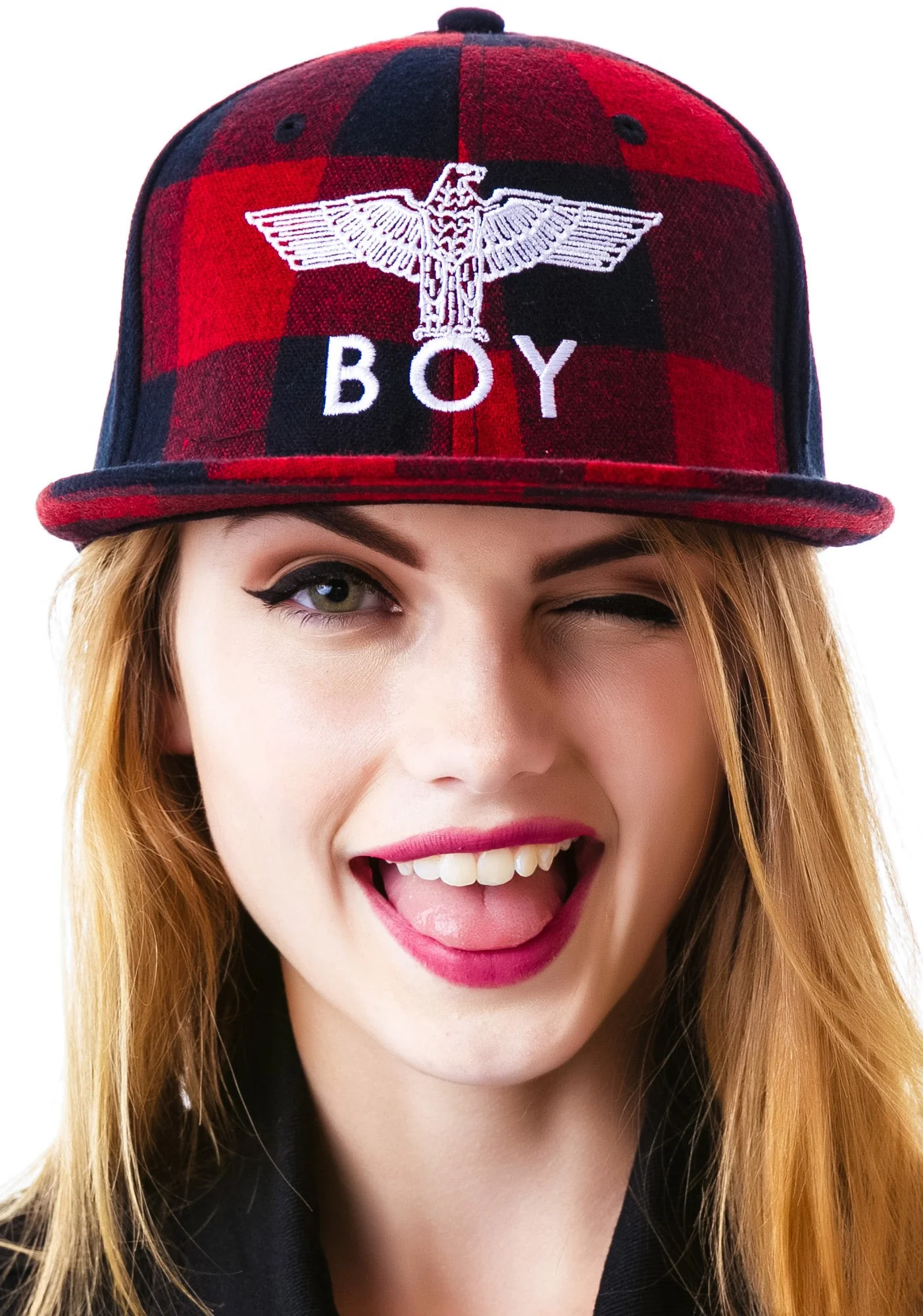 BOY Plaid Cap - Gray - Image 5