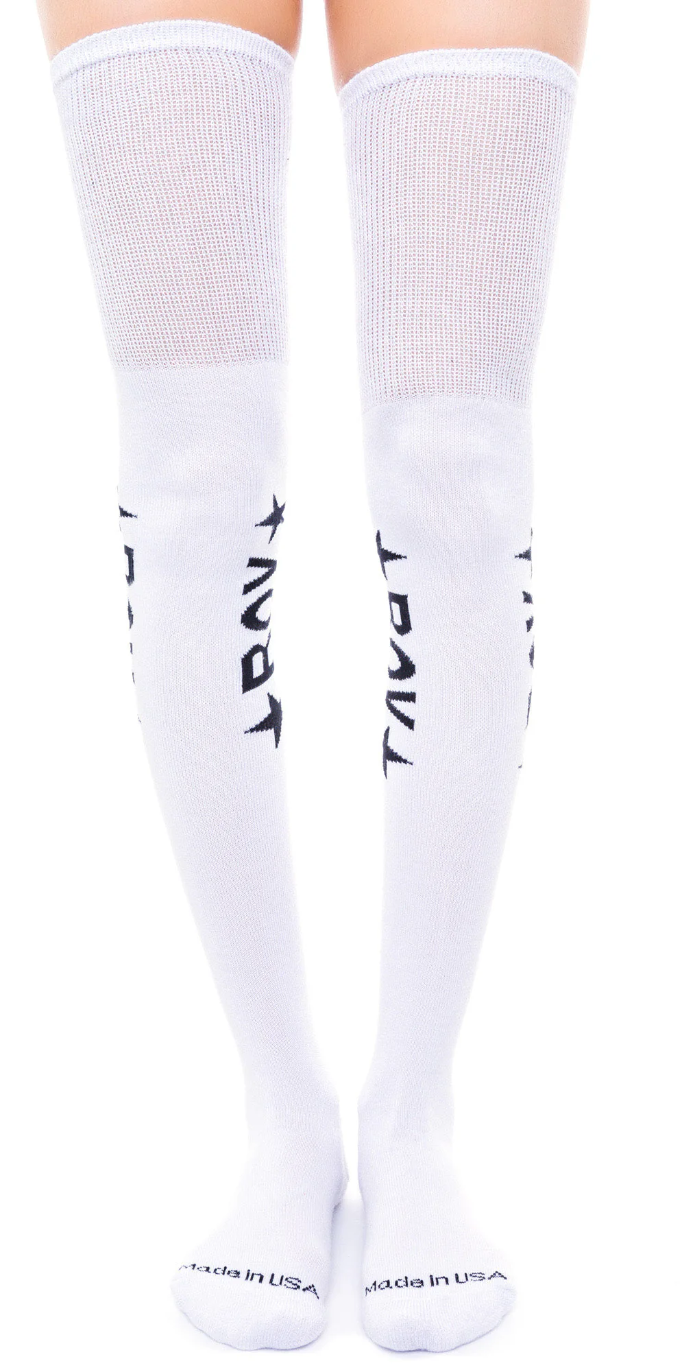 BOY Star Thigh High Socks - Black - Image 10