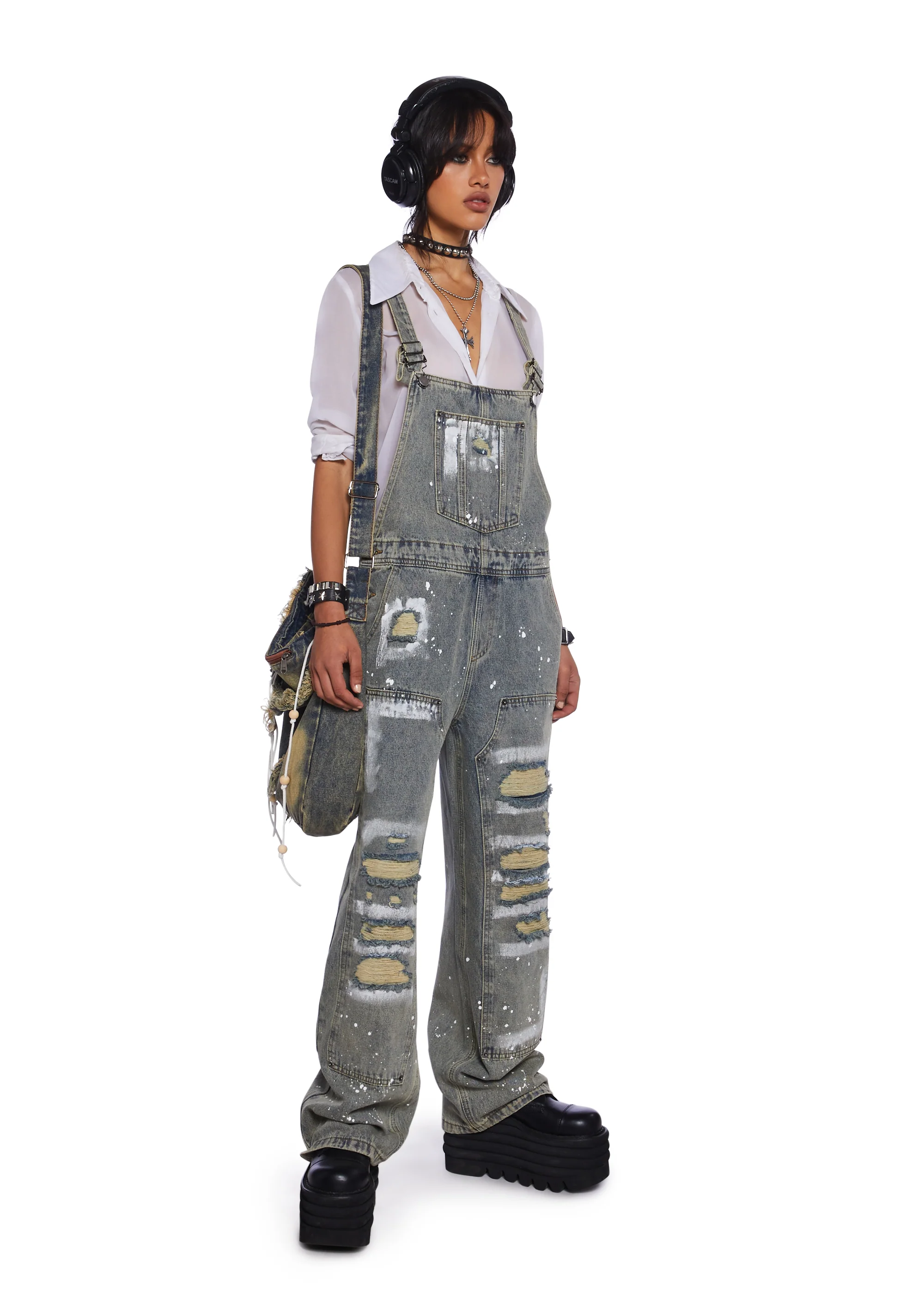 Break It Down Denim Overalls - Image 4