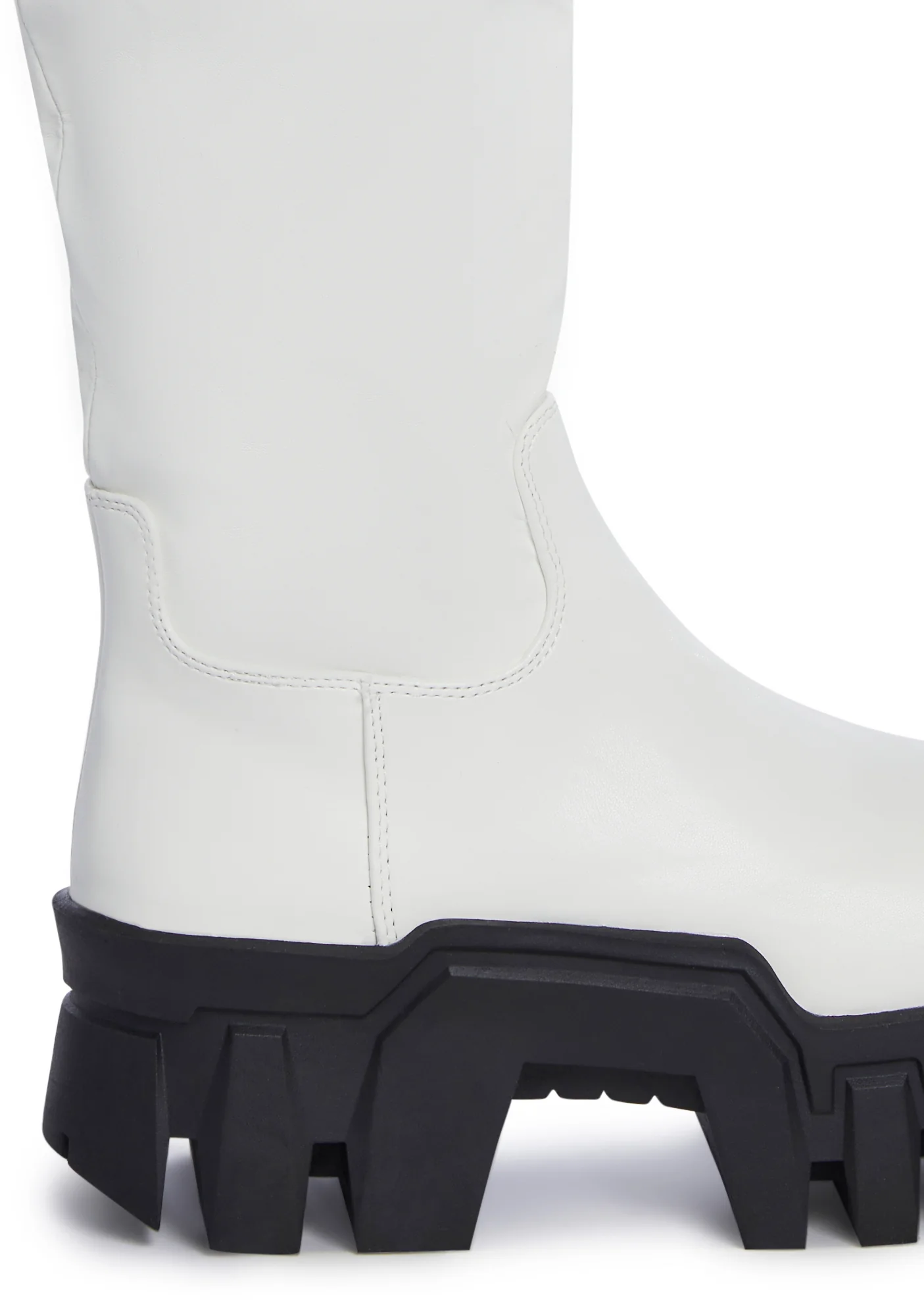 Breakaway Mood Knee High Boots- White - Image 2