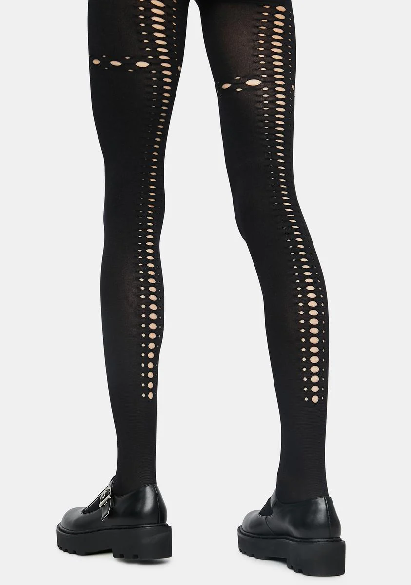 Breakin' Out Cut Out Tights - Image 2