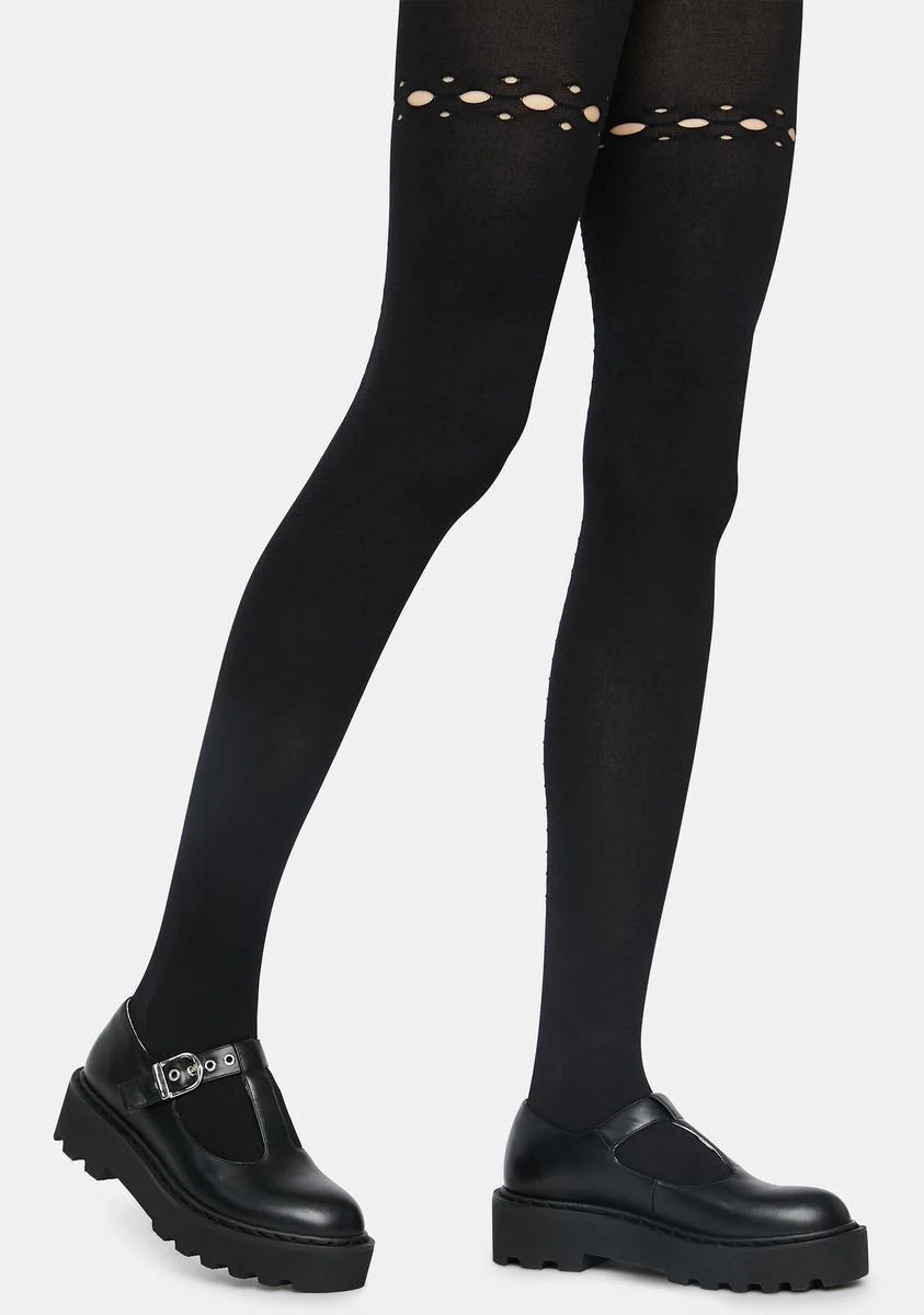 Breakin' Out Cut Out Tights - Image 3