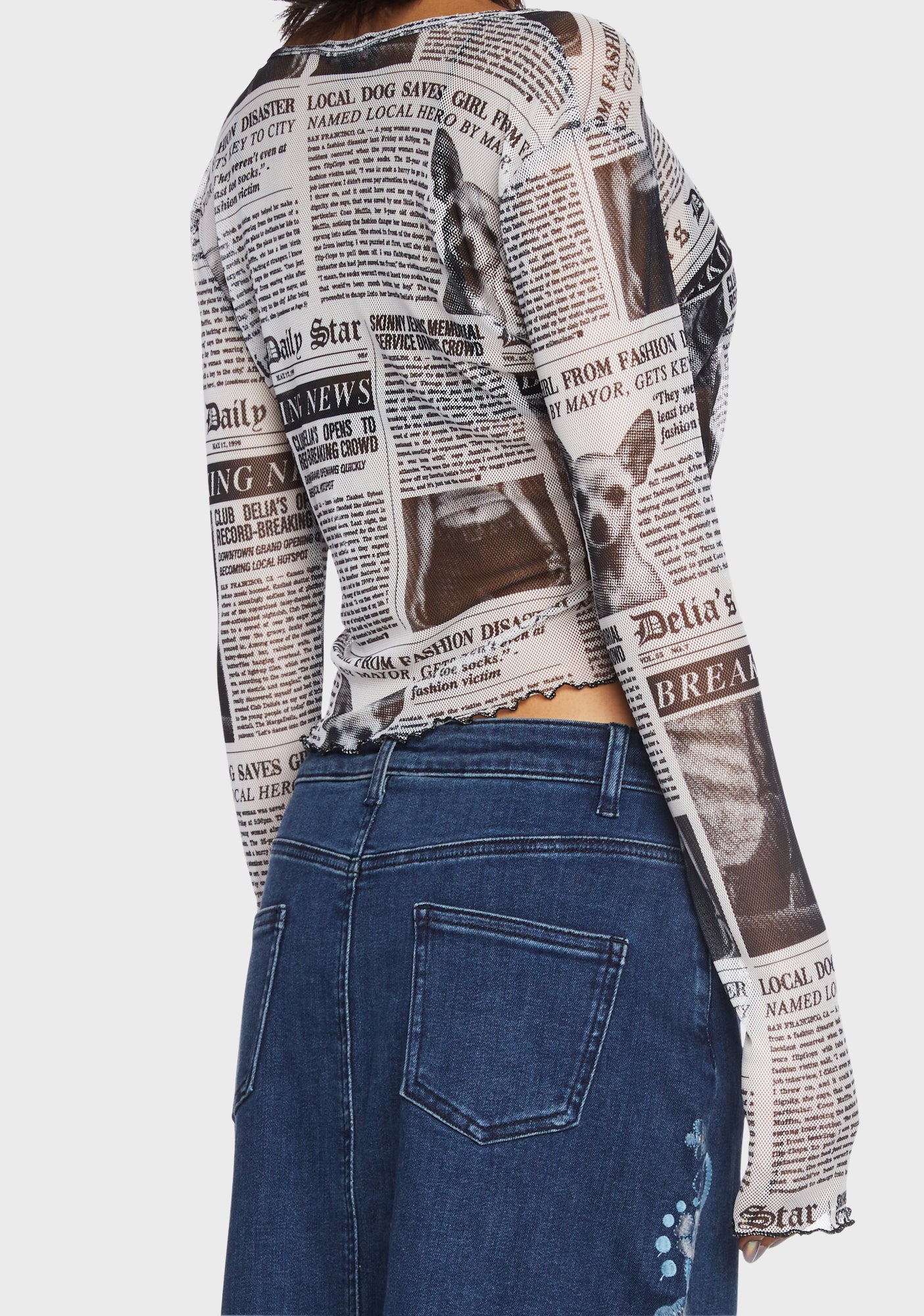 Breaking News Long Sleeve Top - Image 2