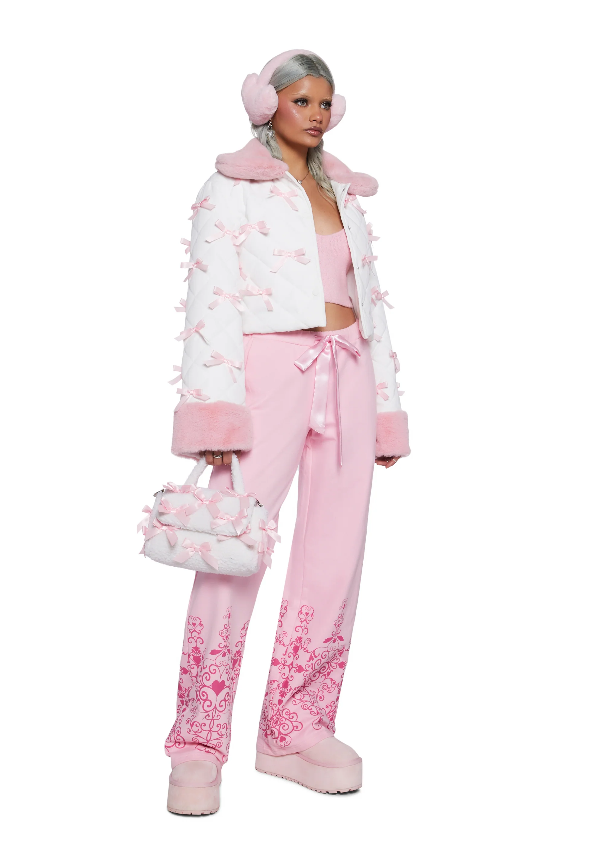 Breaking Your Heart Wide Leg Sweatpants - Image 2