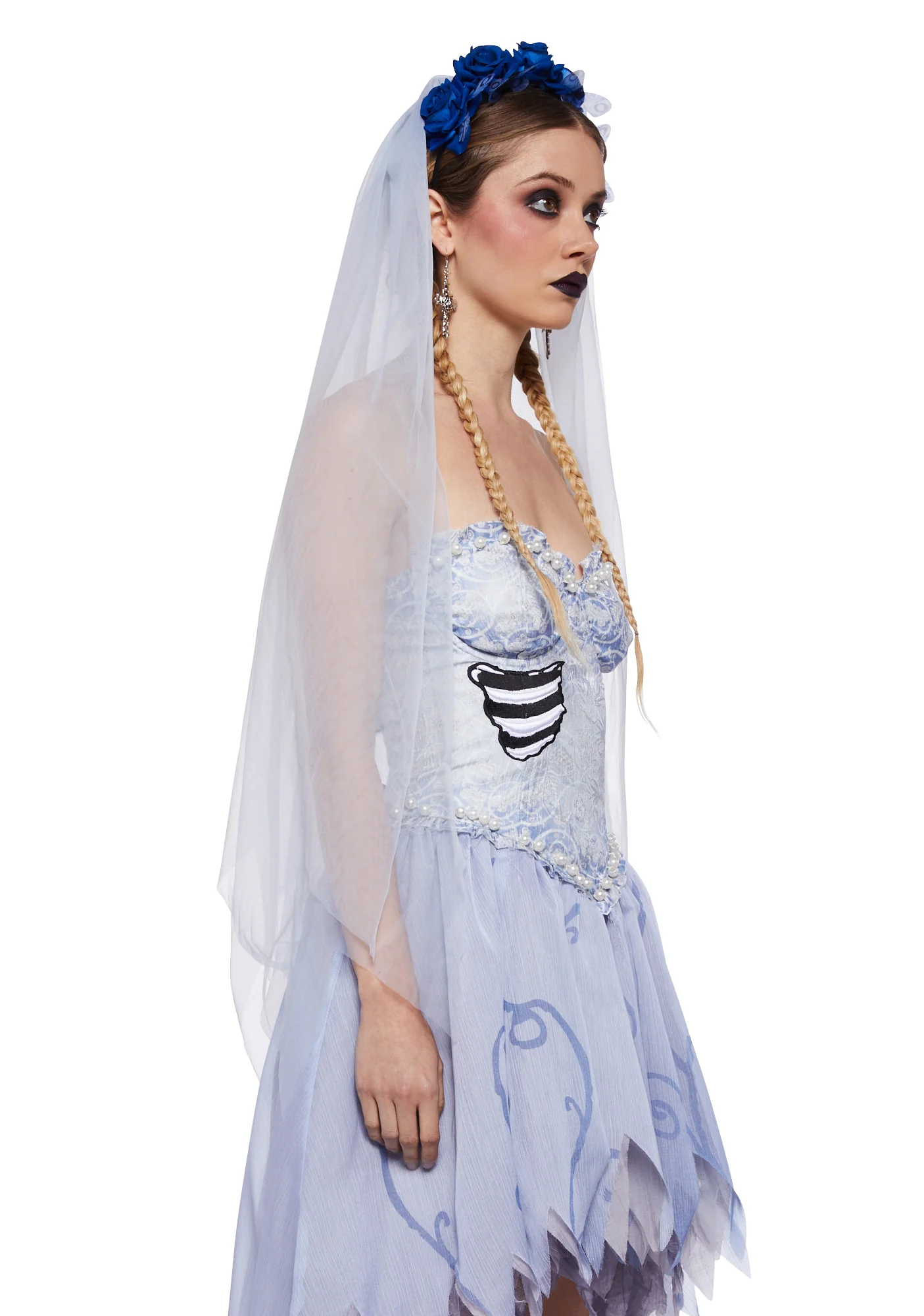 Bride Moonlit Glow Floral Veil - Image 3
