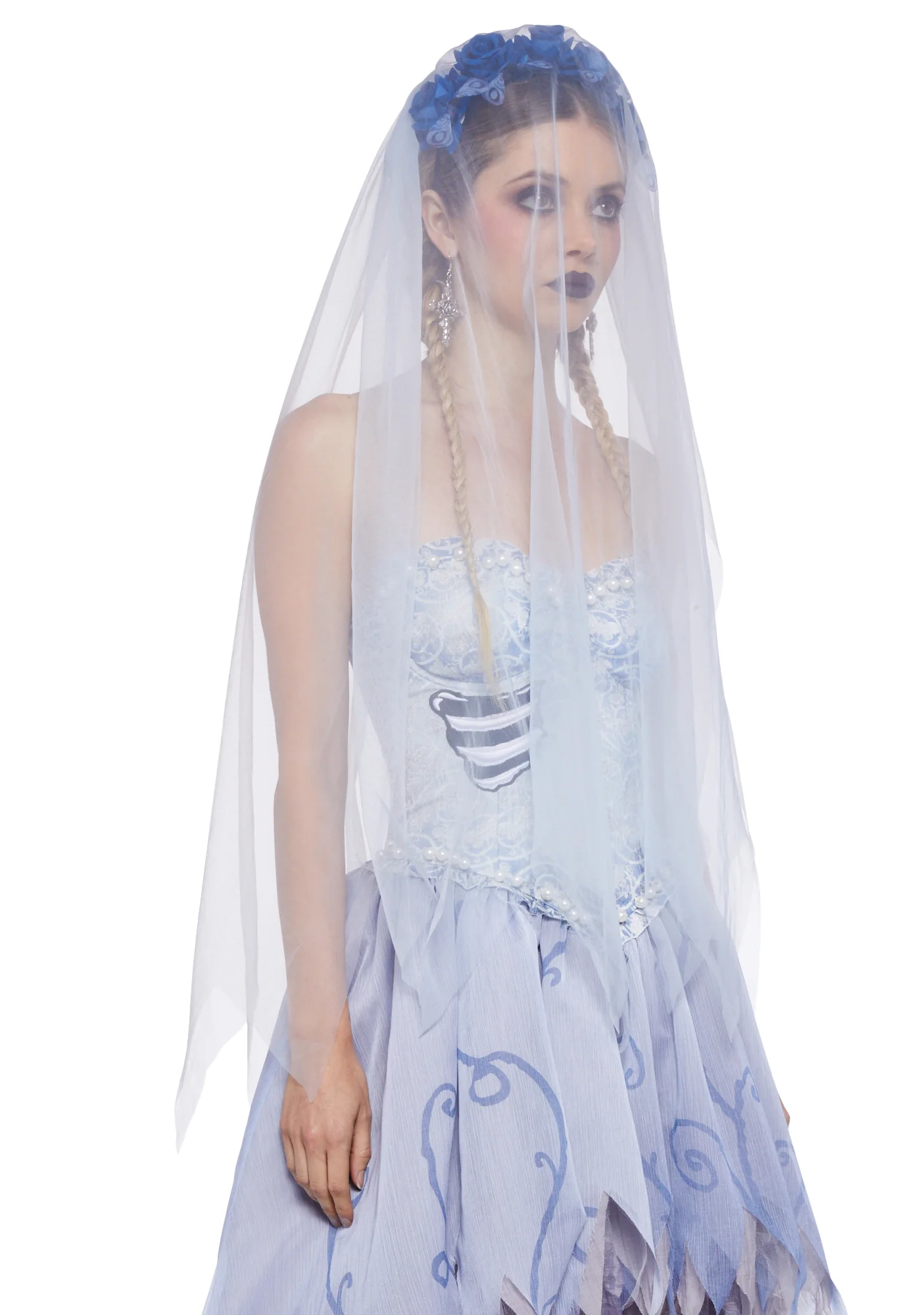 Bride Moonlit Glow Floral Veil - Image 6