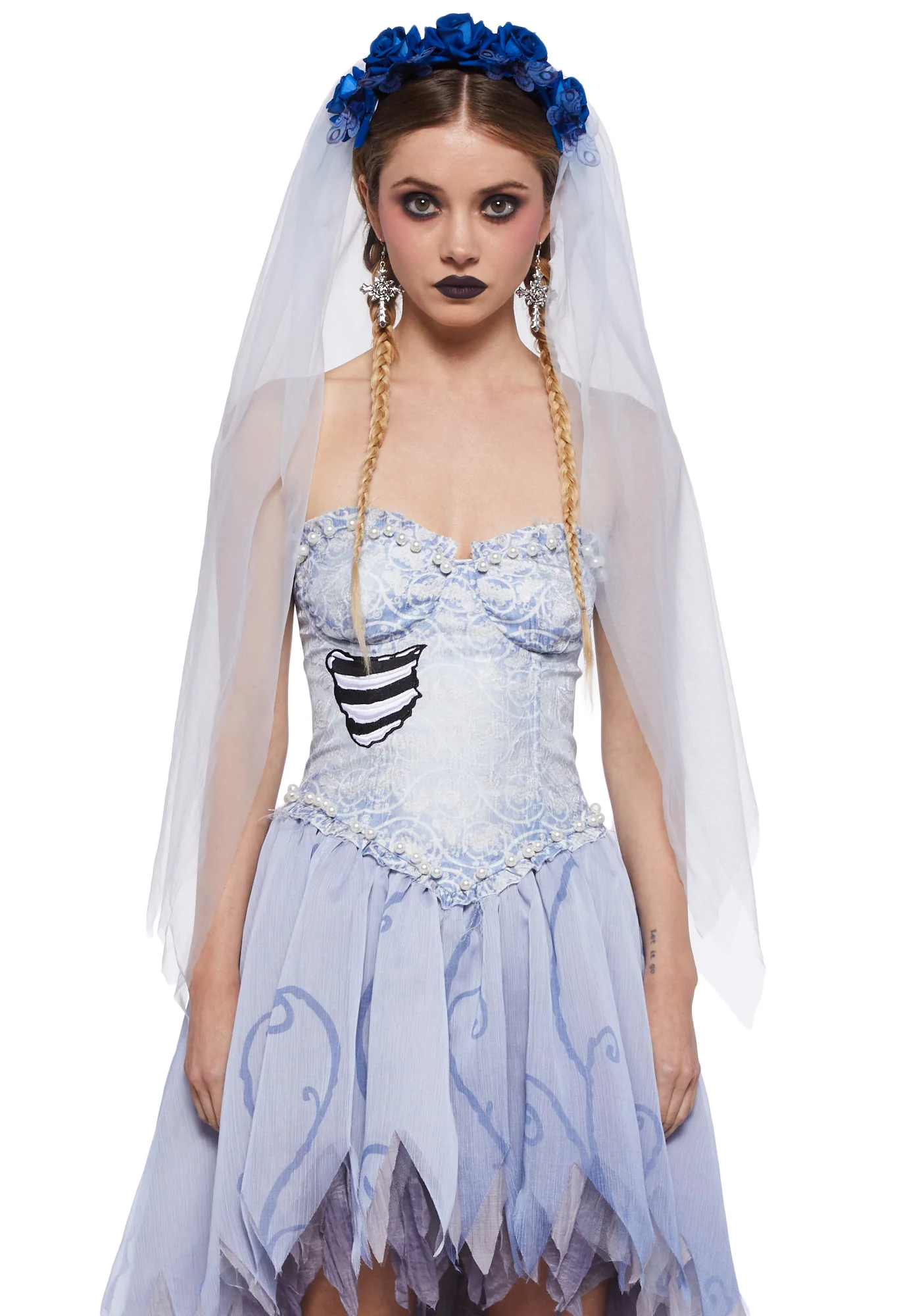 Bride Moonlit Glow Floral Veil - Image 7