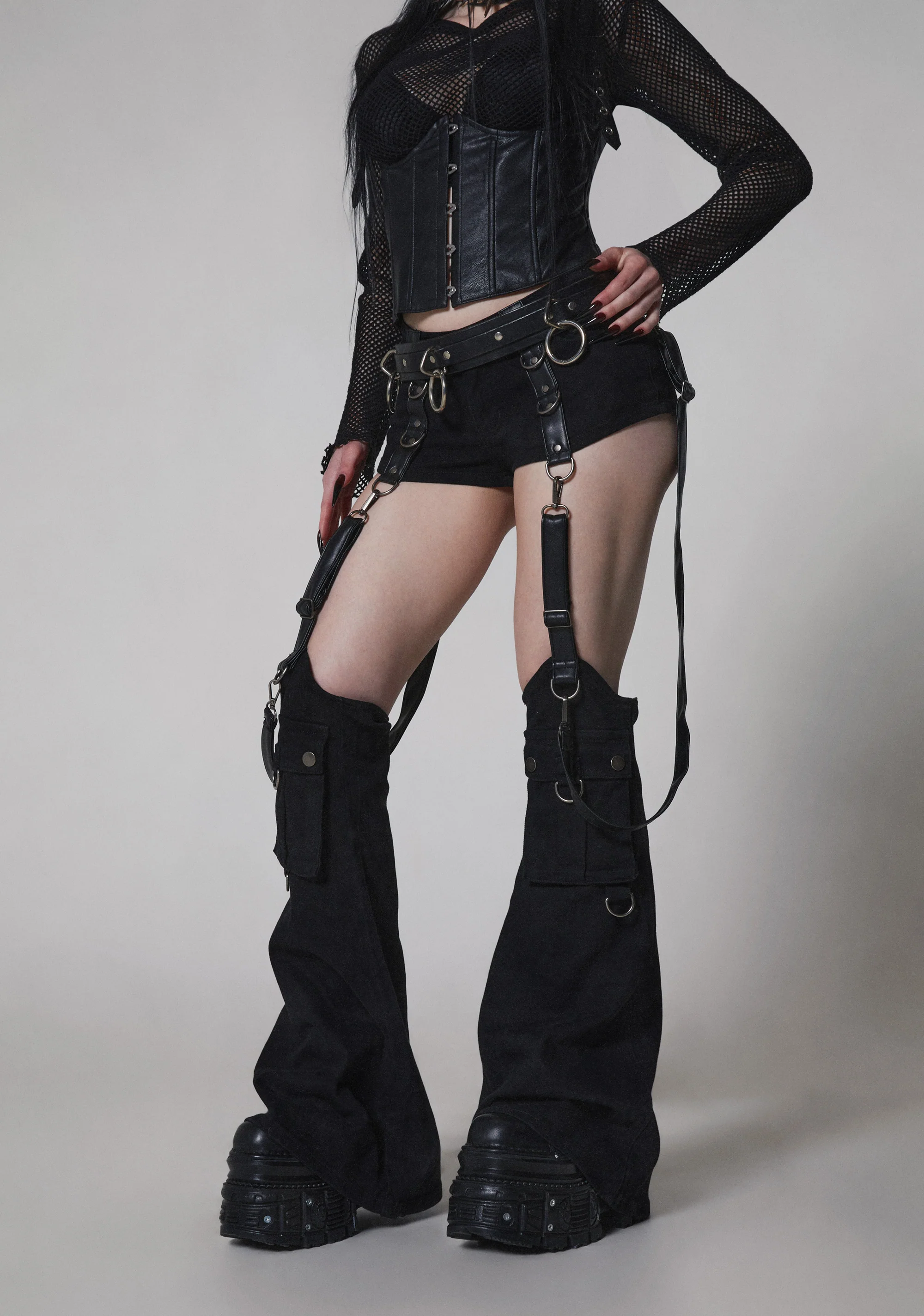 Bring The Darkness Shorts With Removable Chaps - Image 8