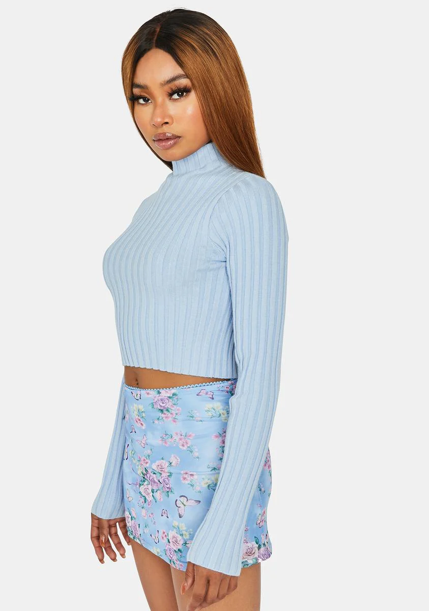 Bringing The Vibes Mock Neck Sweater - Image 2