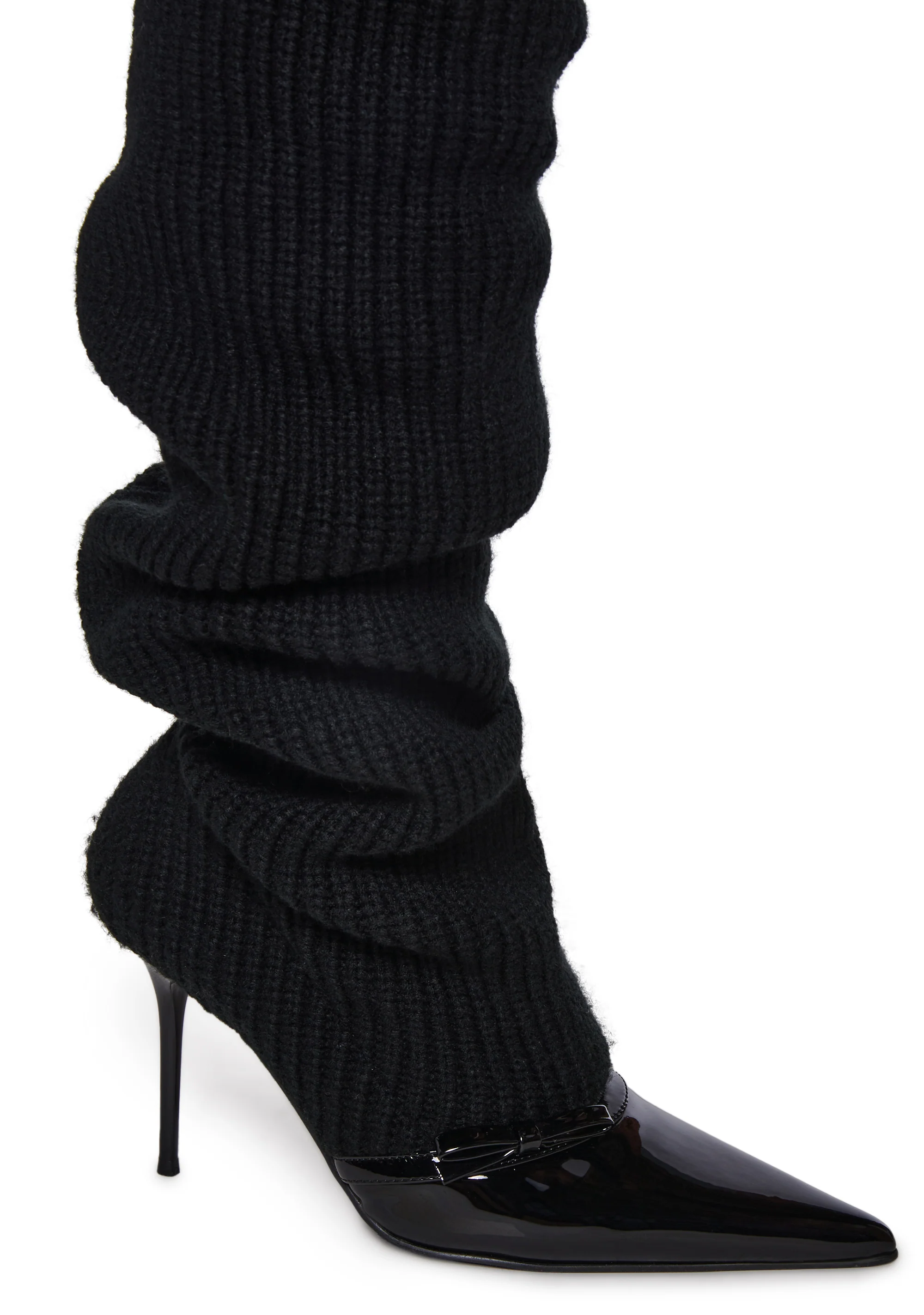 Hot Shot Knit Heeled Boots - Image 2