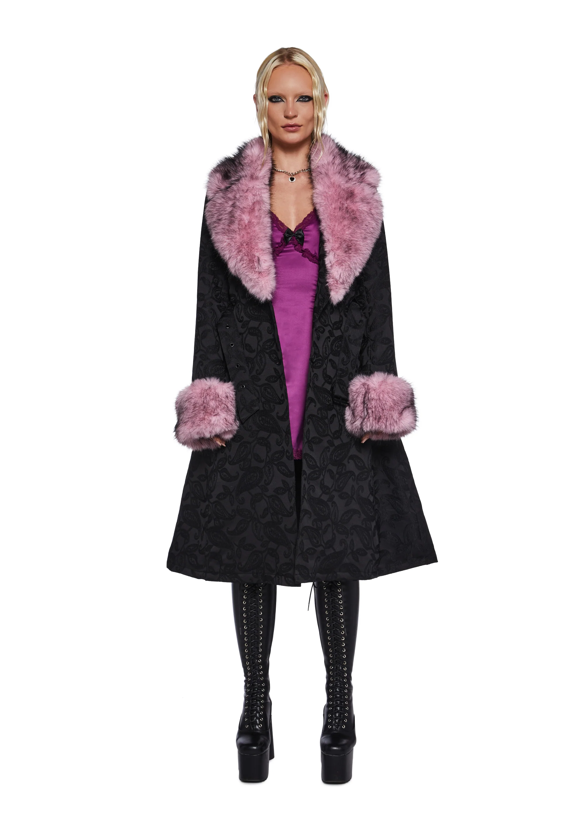 Regal Presence Brocade Coat - Image 6