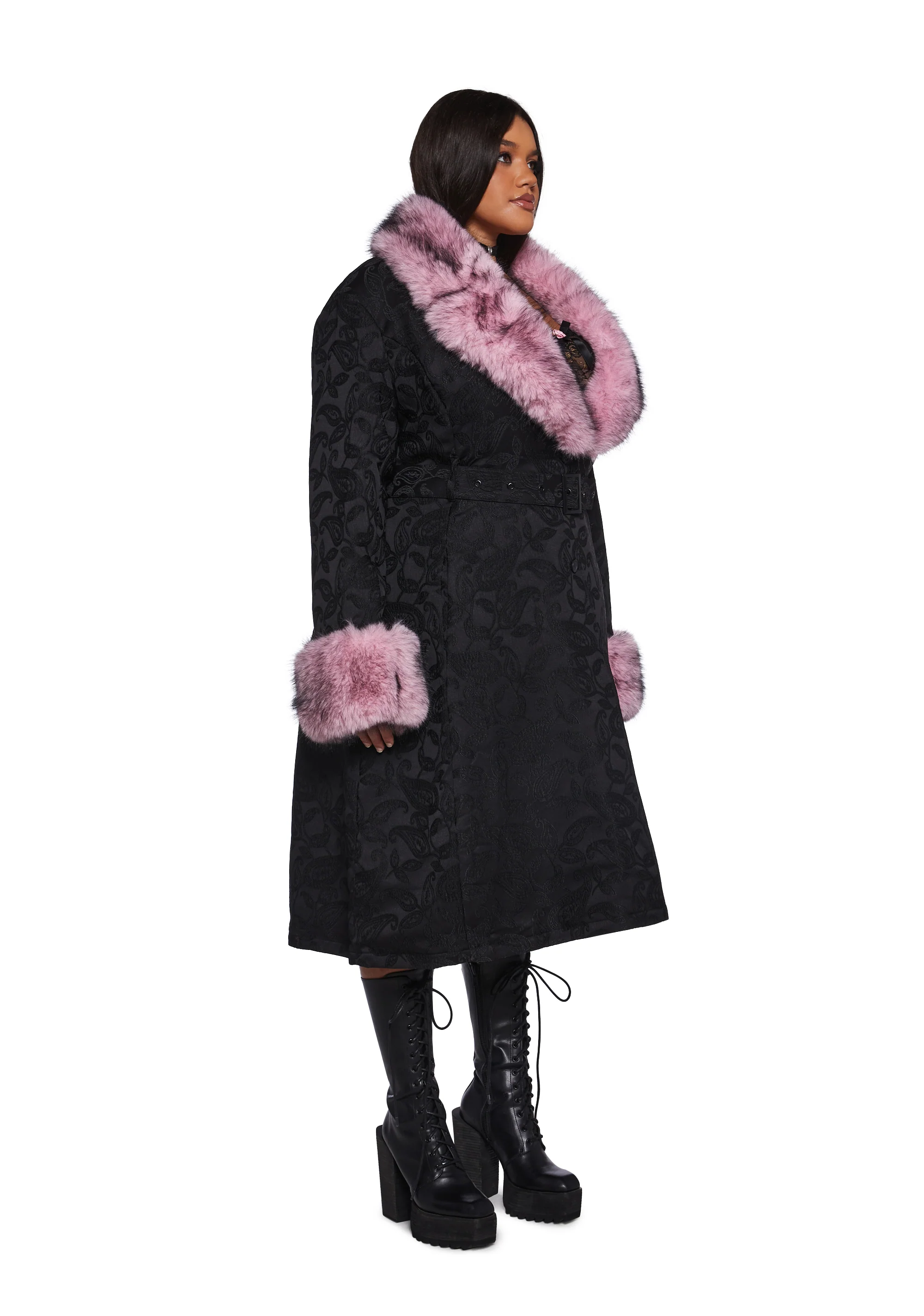 Regal Presence Brocade Coat - Image 8