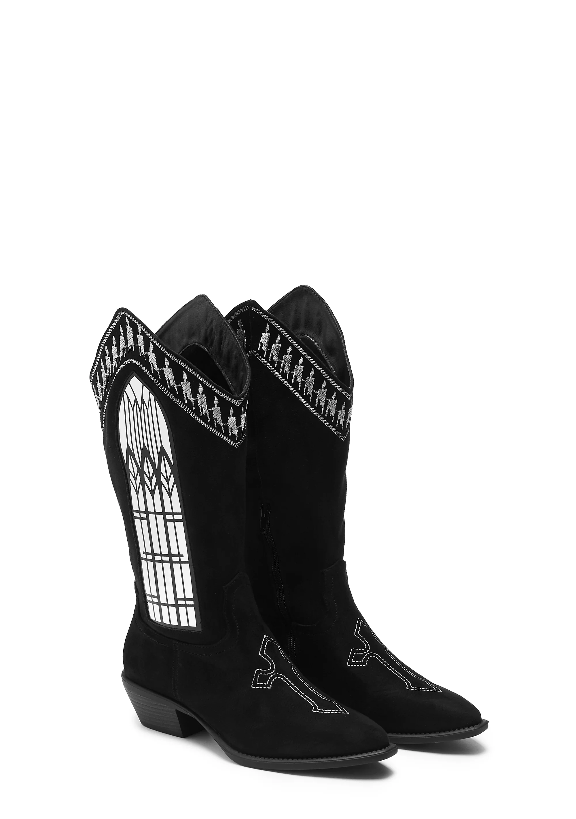 Broken Confessions Cowboy Boots - Black - Image 2