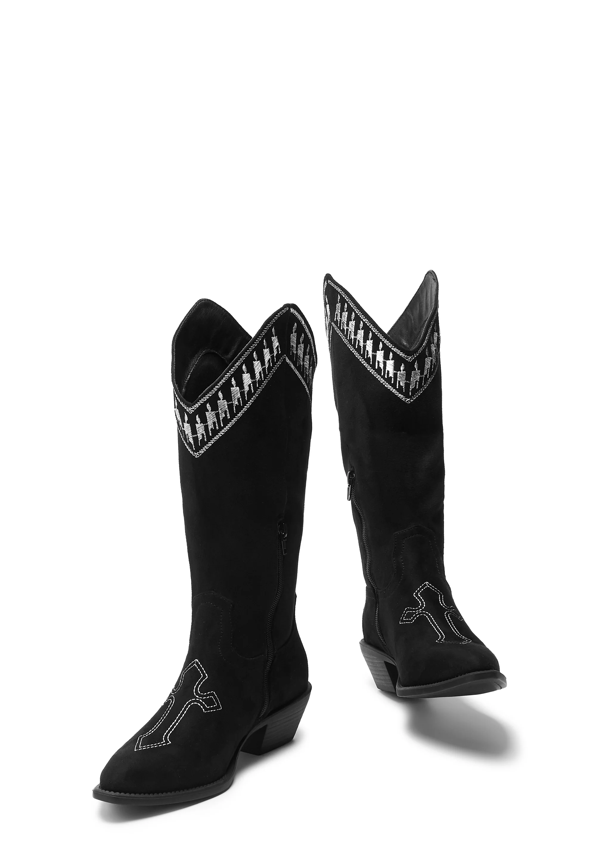 Broken Confessions Cowboy Boots - Black - Image 3