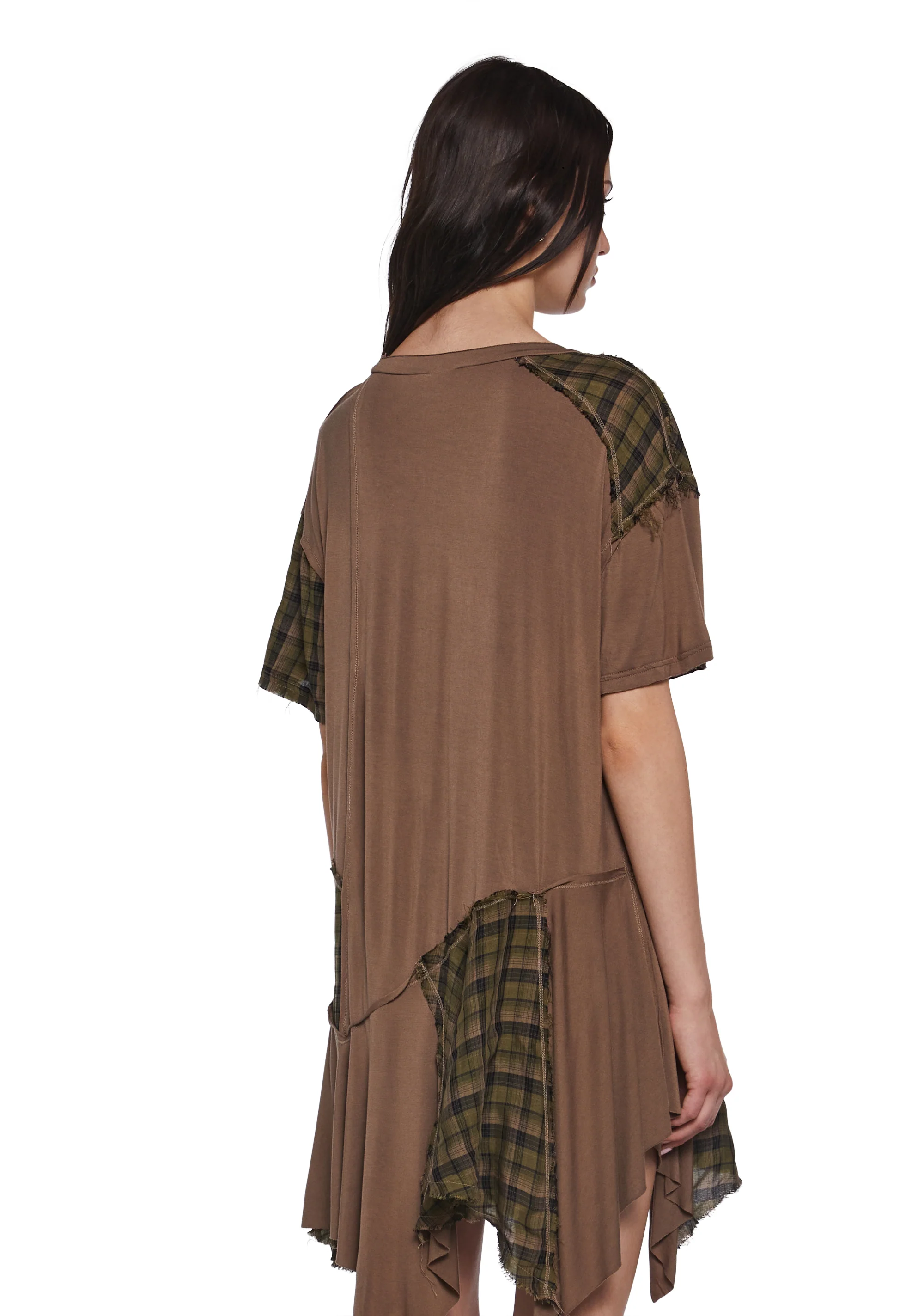 Punk Rebel Baby Doll Dress - Brown - Image 4