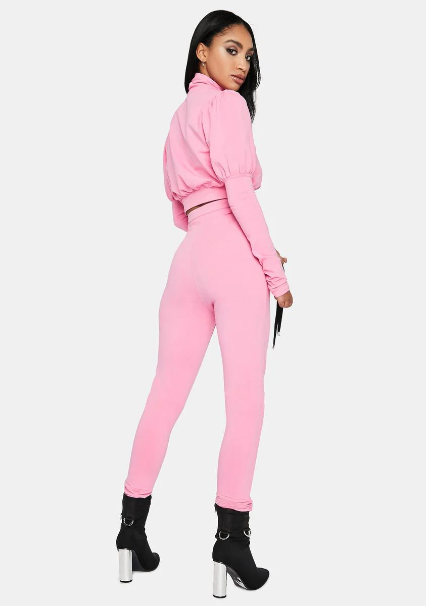 Bubblegum Trouble In Town Pants Set - Image 4