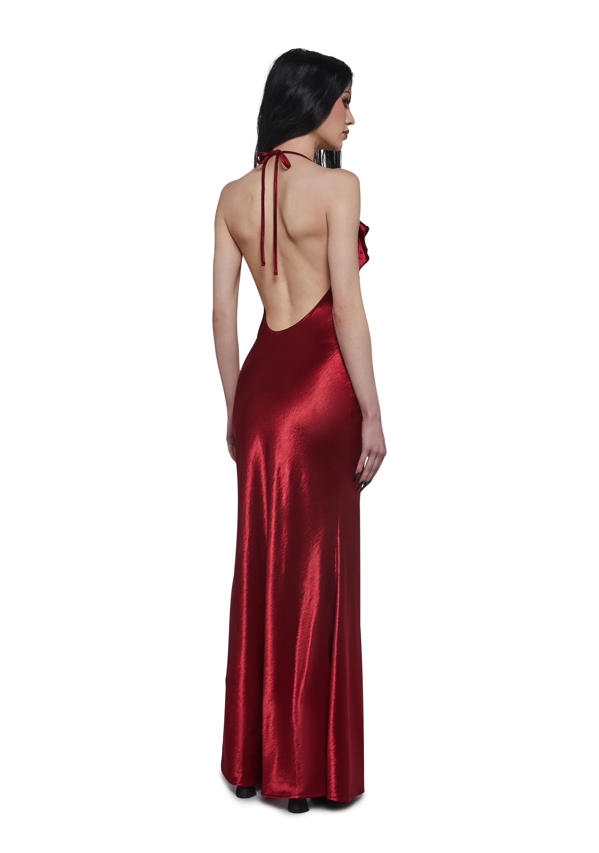 Envy Appeal Satin Maxi Dress - Image 4