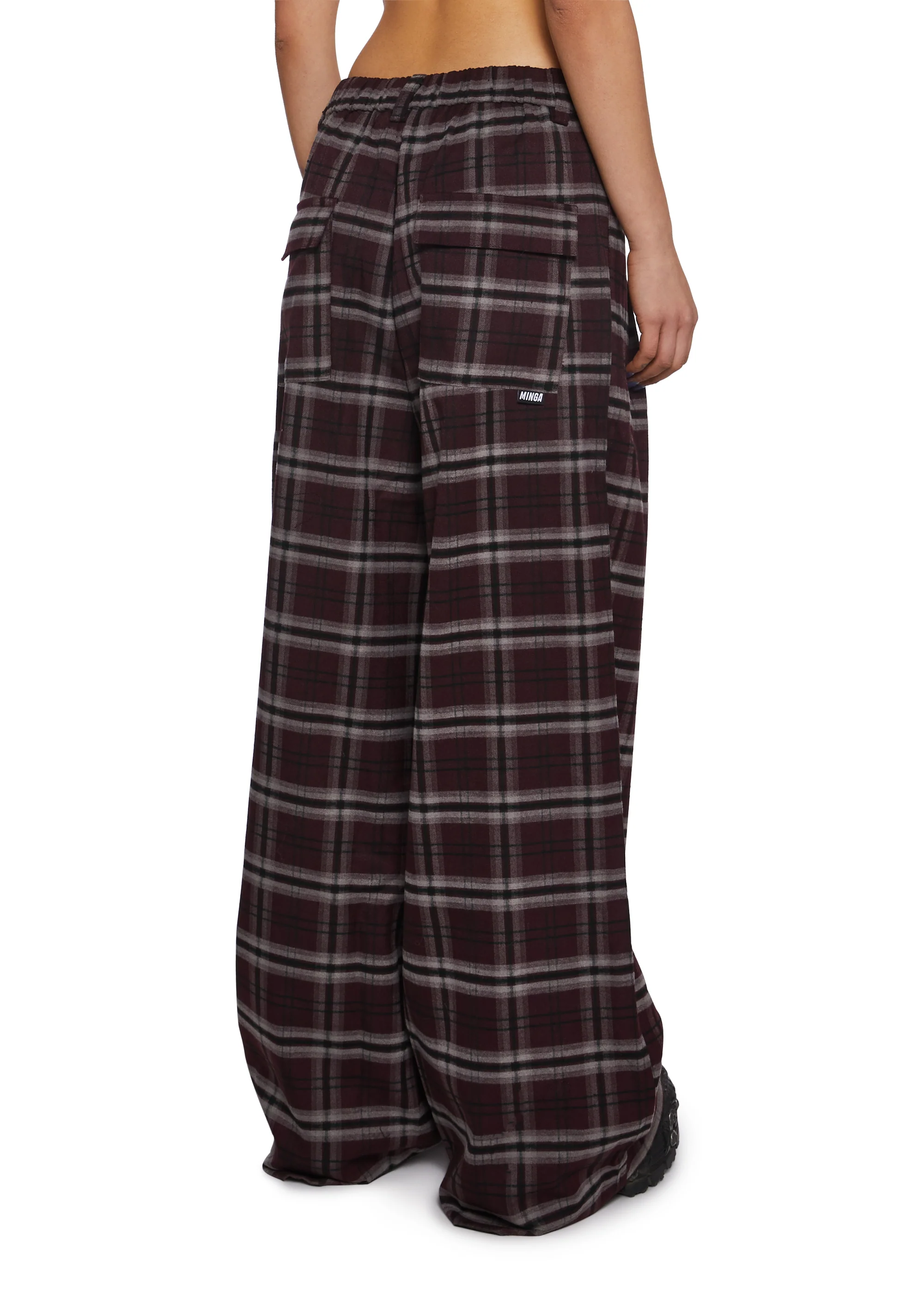 Hari Plaid Baggy Trousers - Image 4