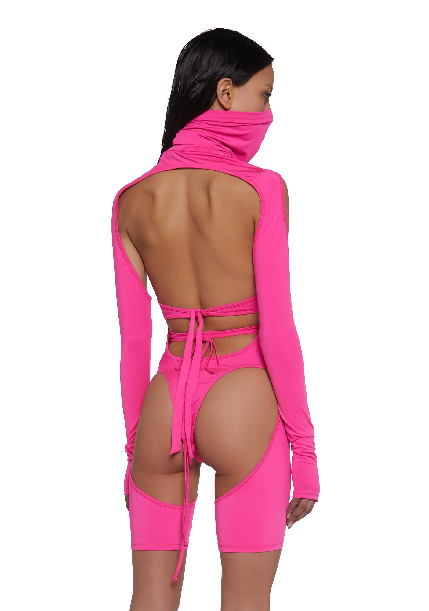 Drifting Guardian Cut-Out Romper - Pink - Image 5