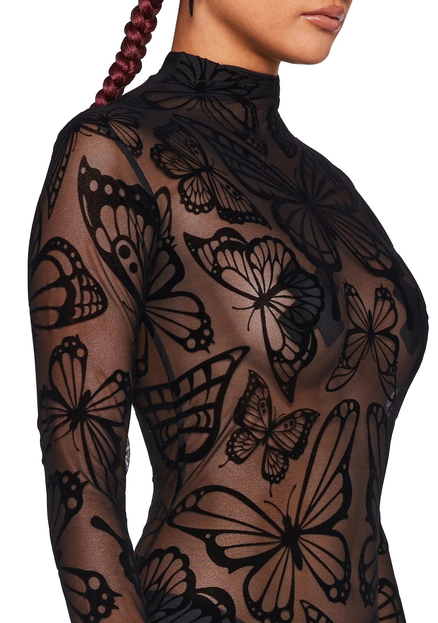 Butterfly Utopia Mesh Catsuit - Image 2