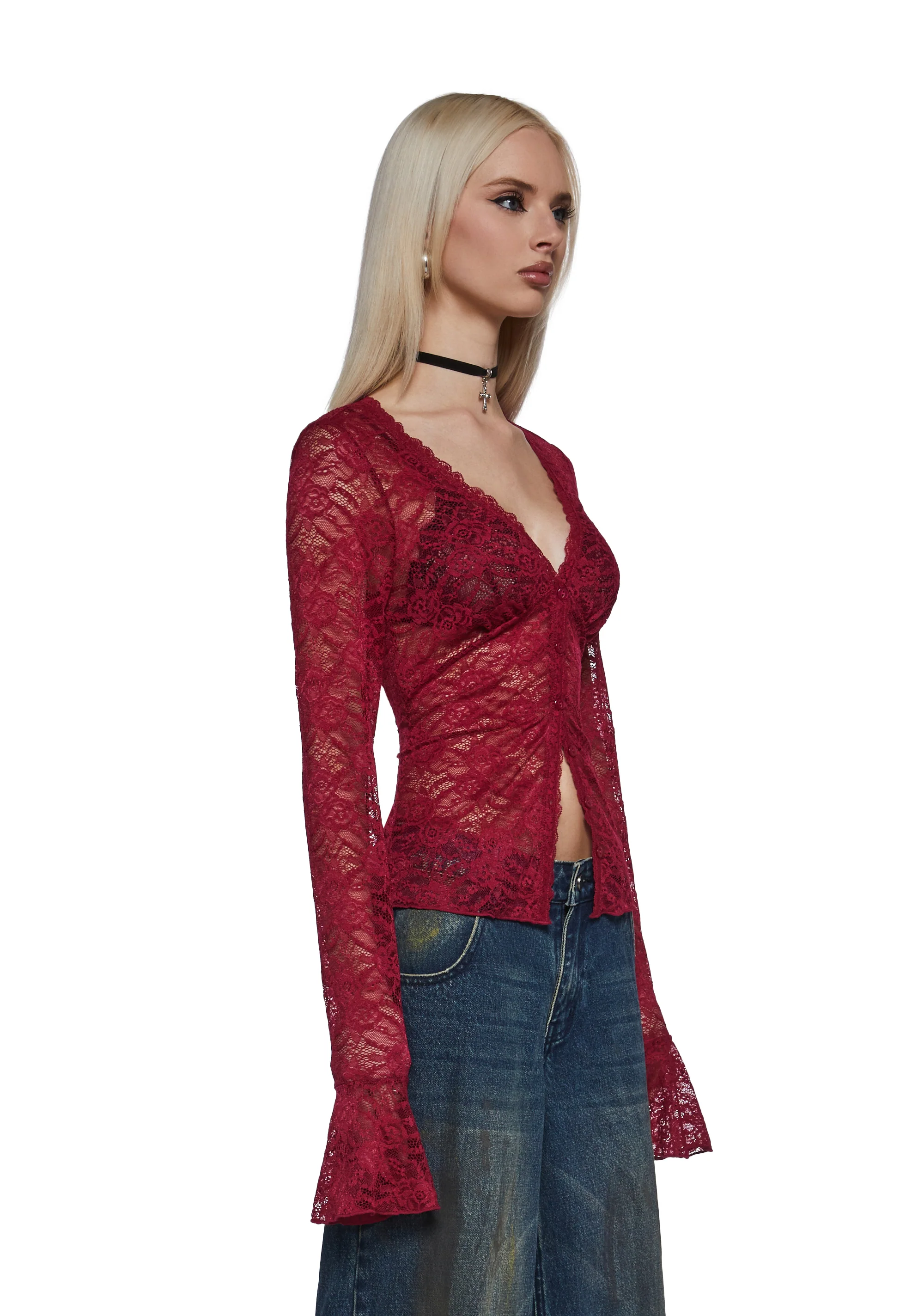 Wicked Wink Lace Top - Image 3