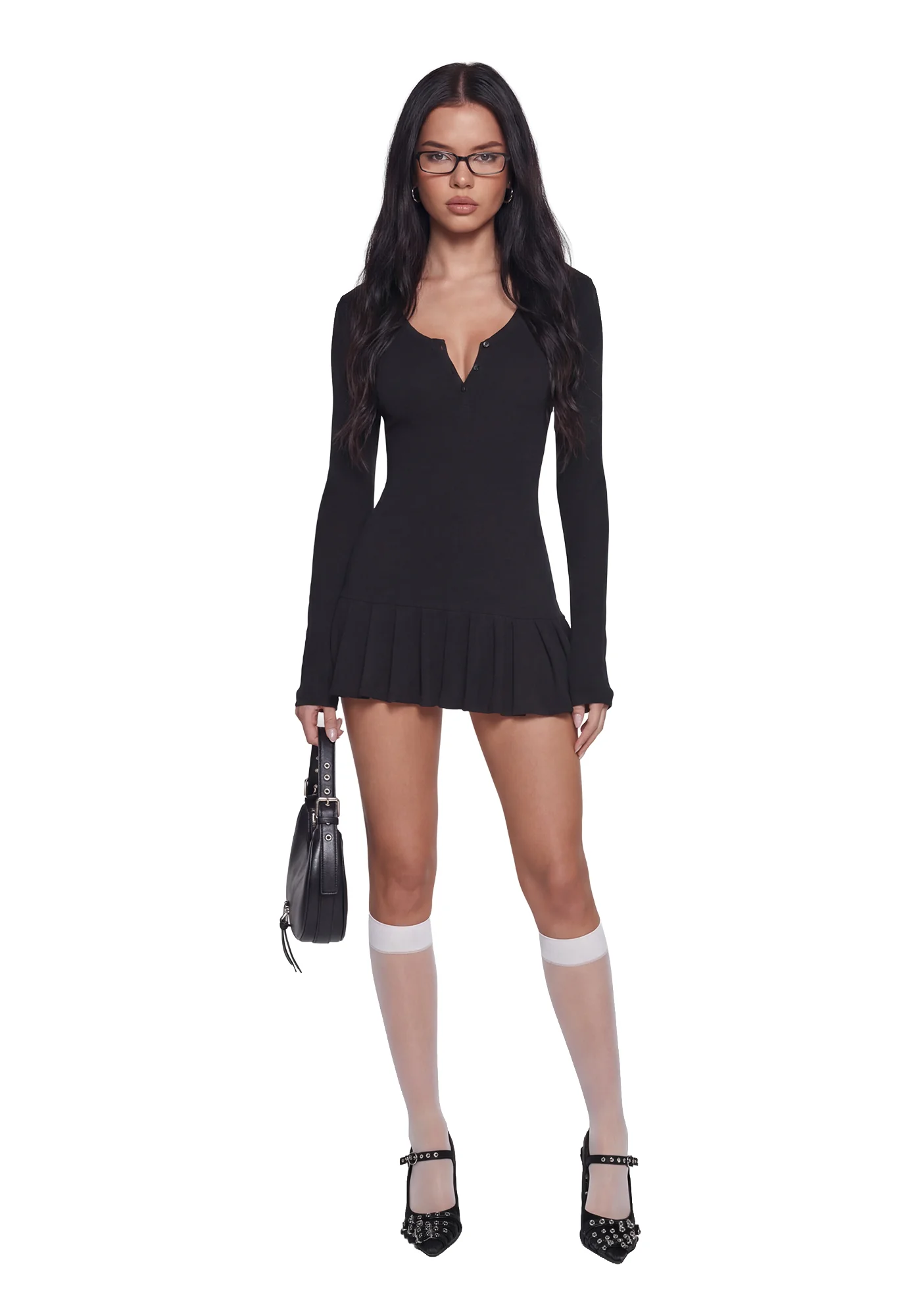 Class Dismissed Mini Dress - Black - Image 2